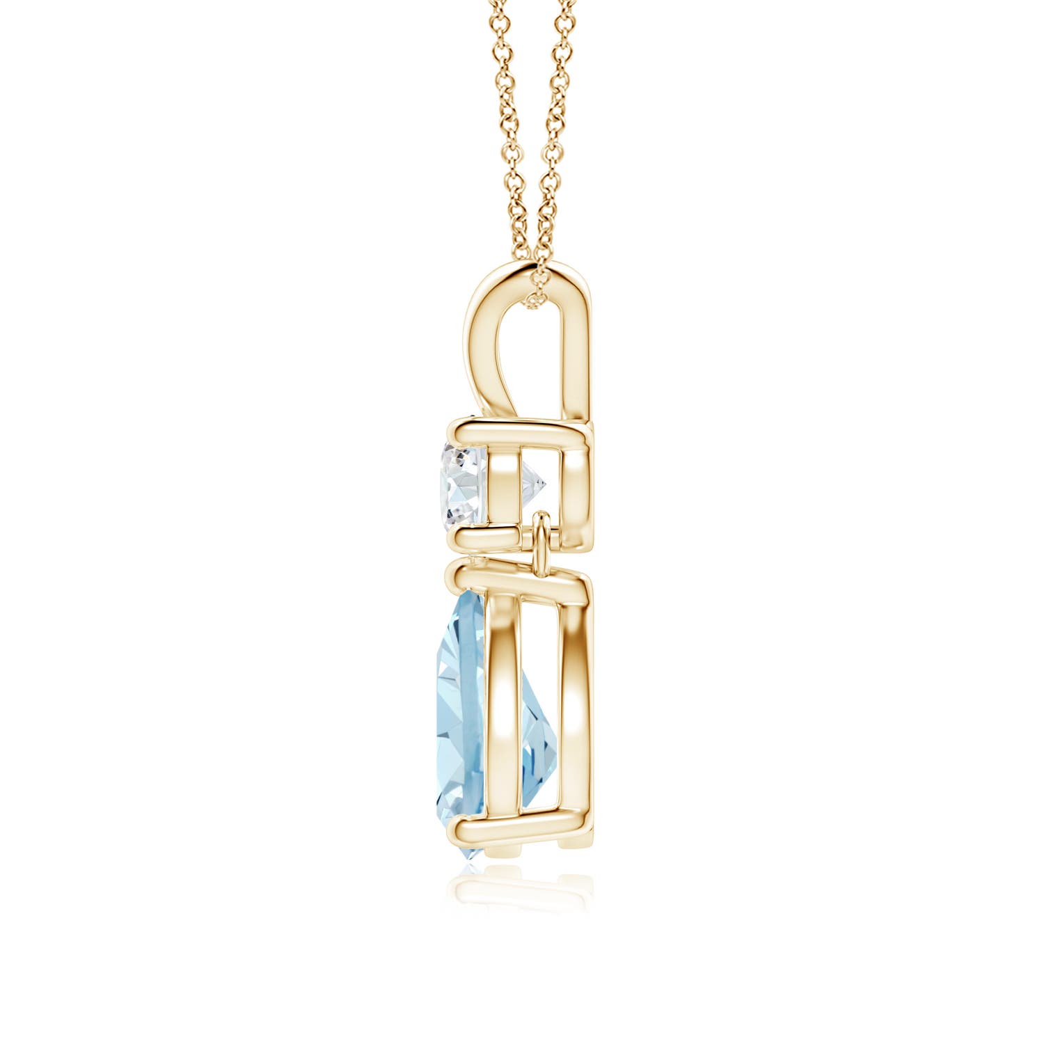 AA - Aquamarine / 1.08 CT / 14 KT Yellow Gold