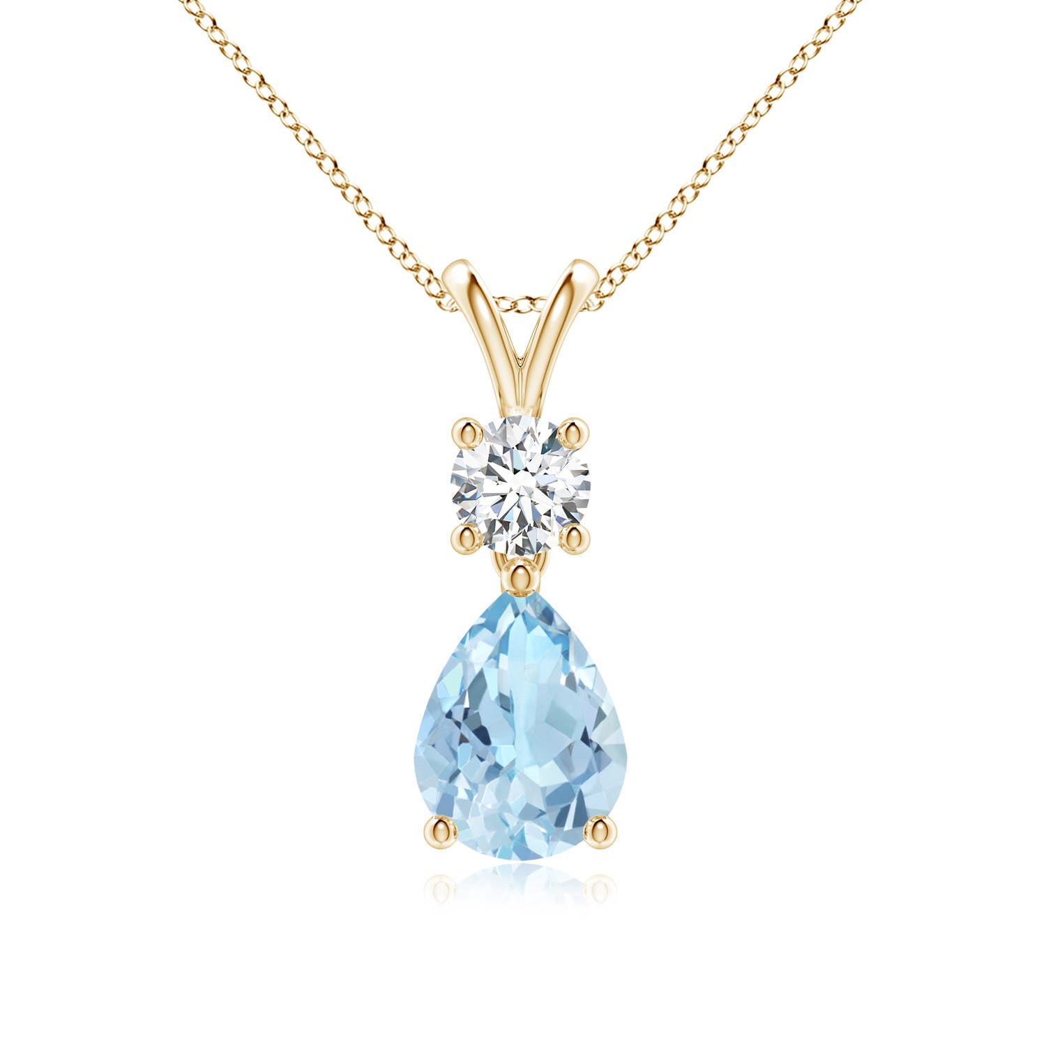 AAA - Aquamarine / 1.08 CT / 14 KT Yellow Gold