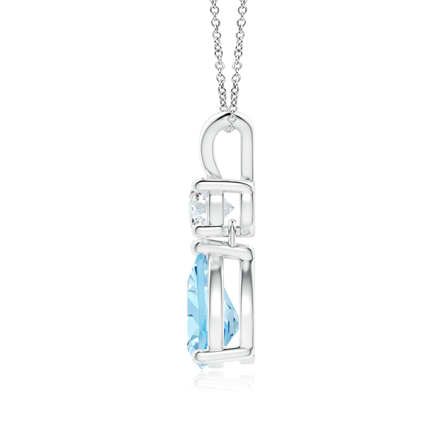 AAAA - Aquamarine / 1.08 CT / 14 KT White Gold