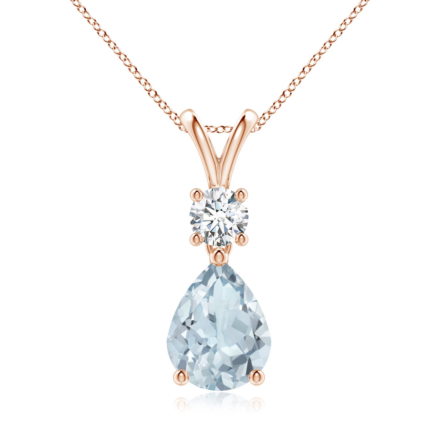 A - Aquamarine / 1.48 CT / 14 KT Rose Gold