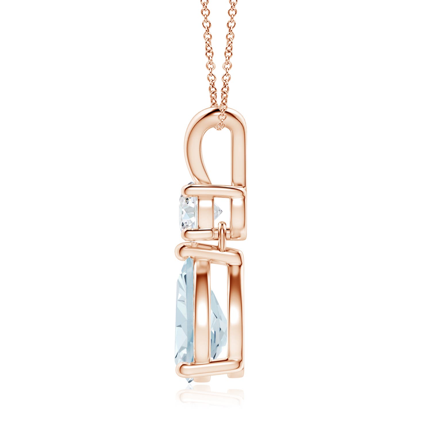 A - Aquamarine / 1.48 CT / 14 KT Rose Gold