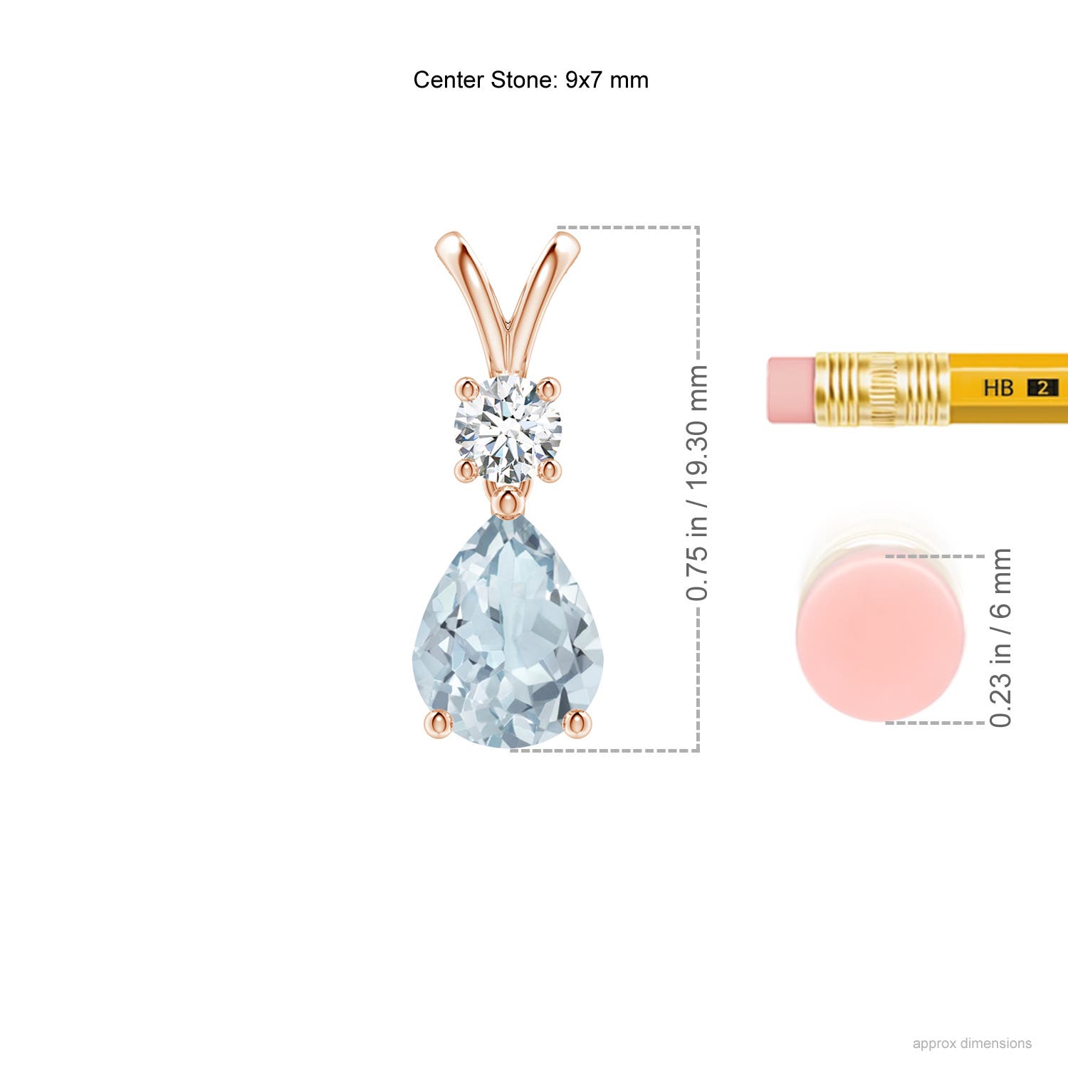 A - Aquamarine / 1.48 CT / 14 KT Rose Gold