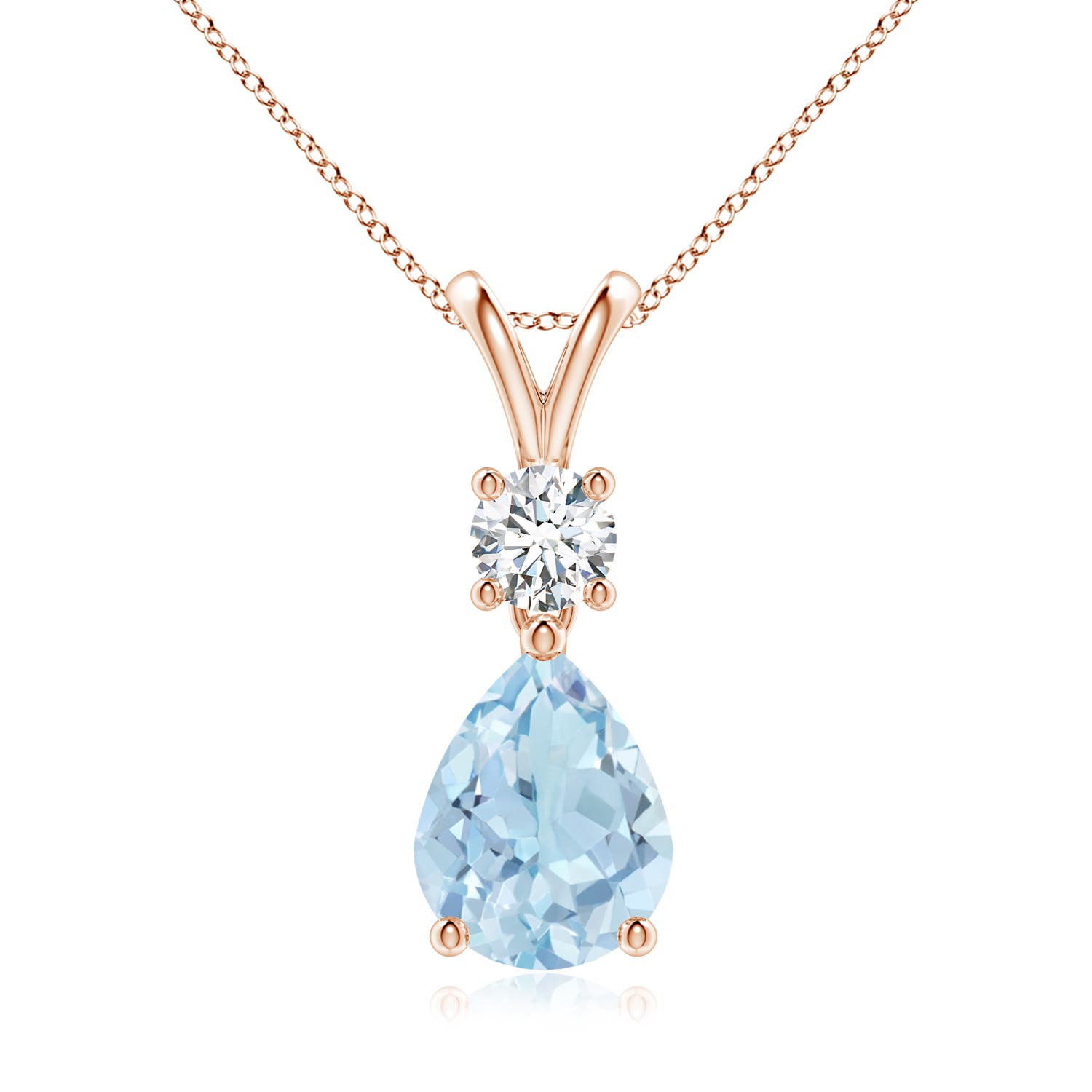 AA - Aquamarine / 1.48 CT / 14 KT Rose Gold