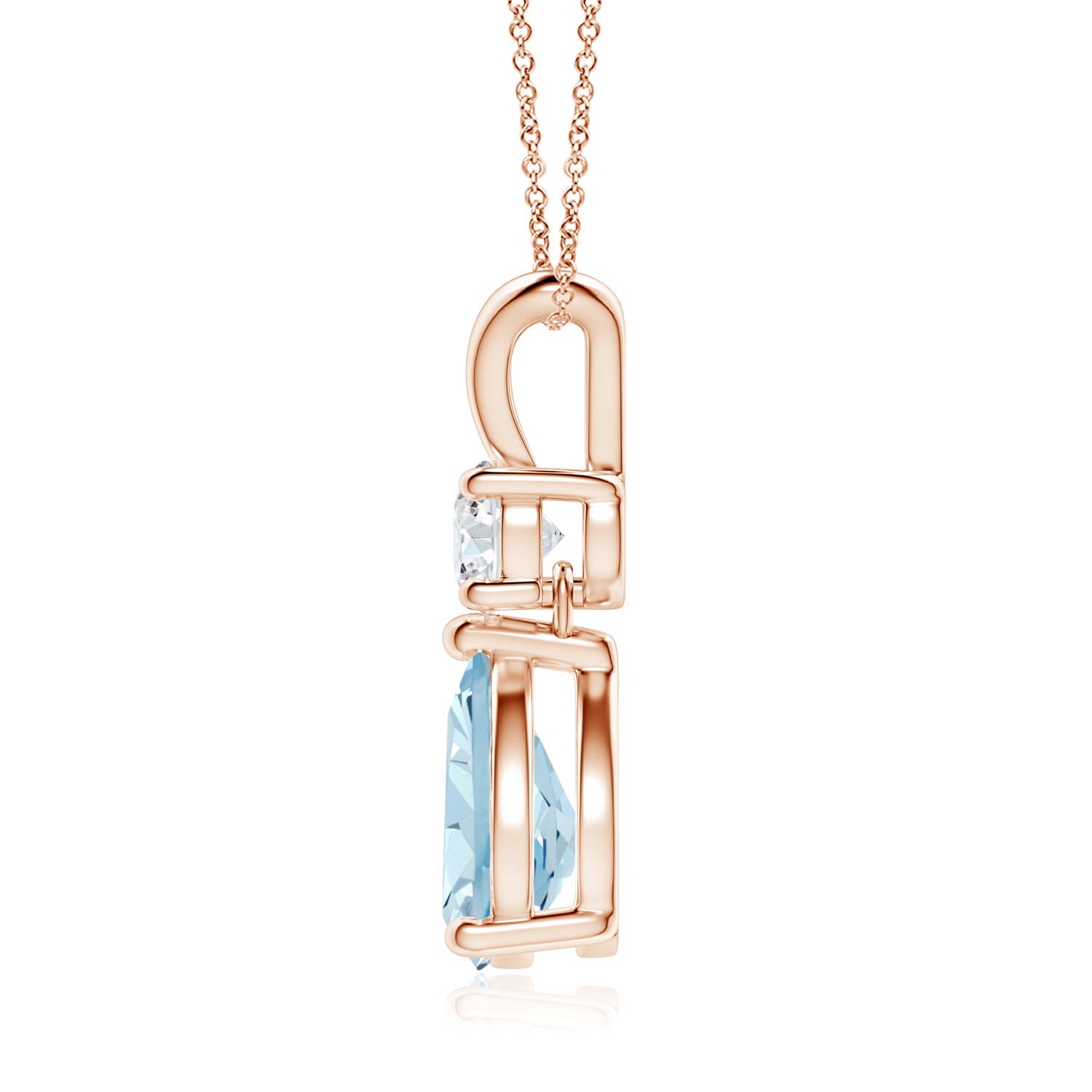 AA - Aquamarine / 1.48 CT / 14 KT Rose Gold