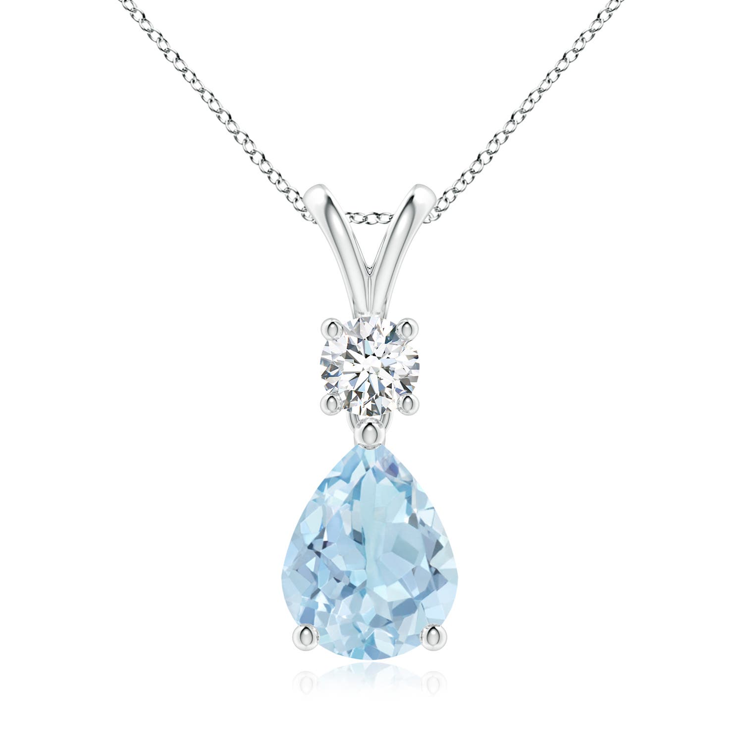 AA - Aquamarine / 1.48 CT / 14 KT White Gold