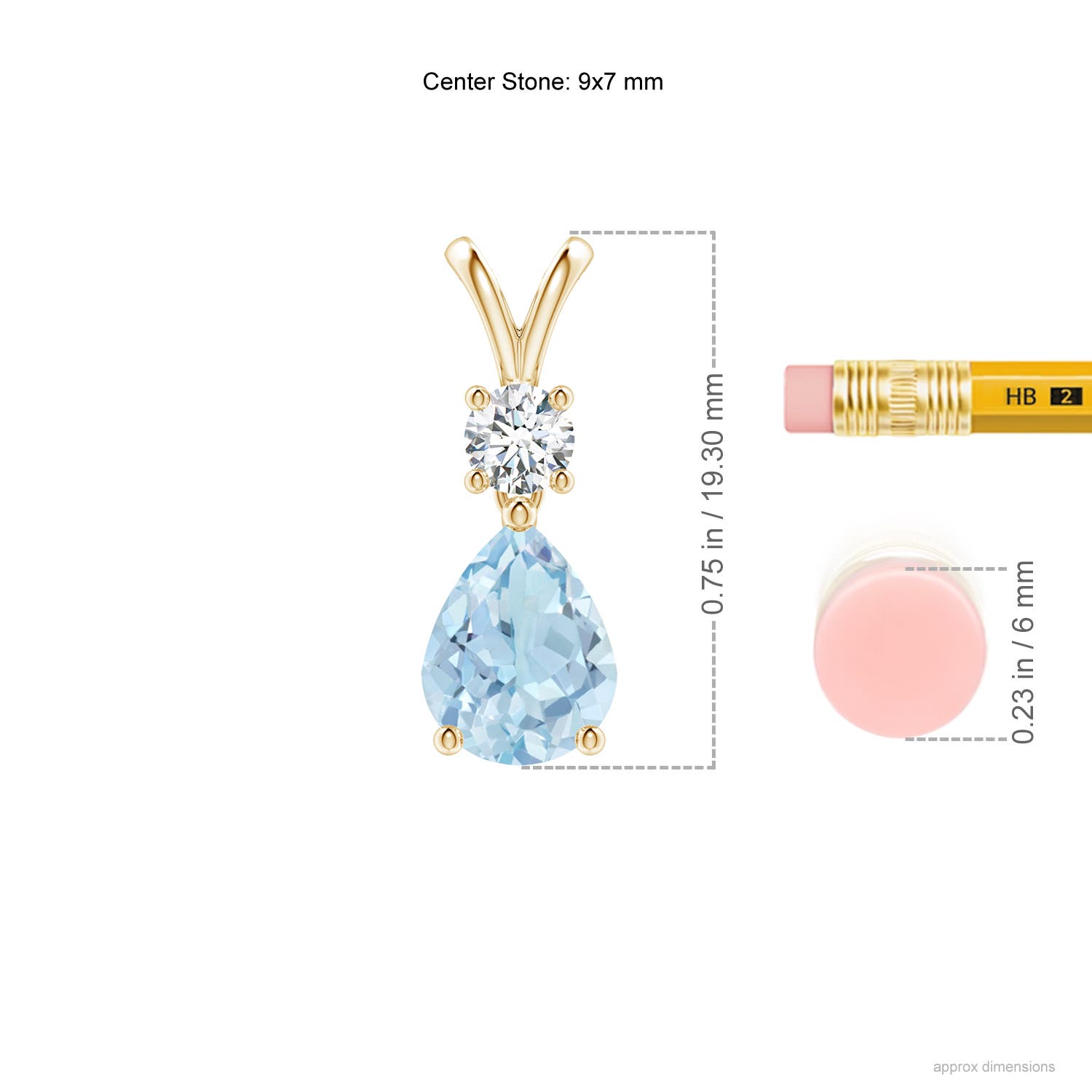 AA - Aquamarine / 1.48 CT / 14 KT Yellow Gold