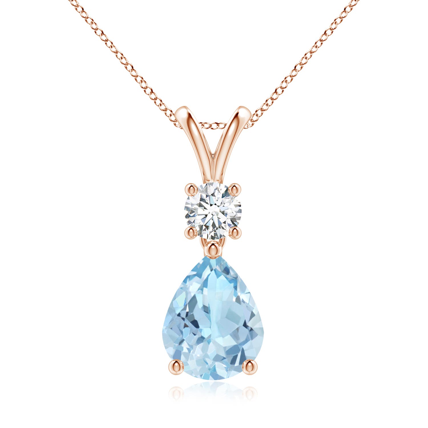 AAA - Aquamarine / 1.48 CT / 14 KT Rose Gold