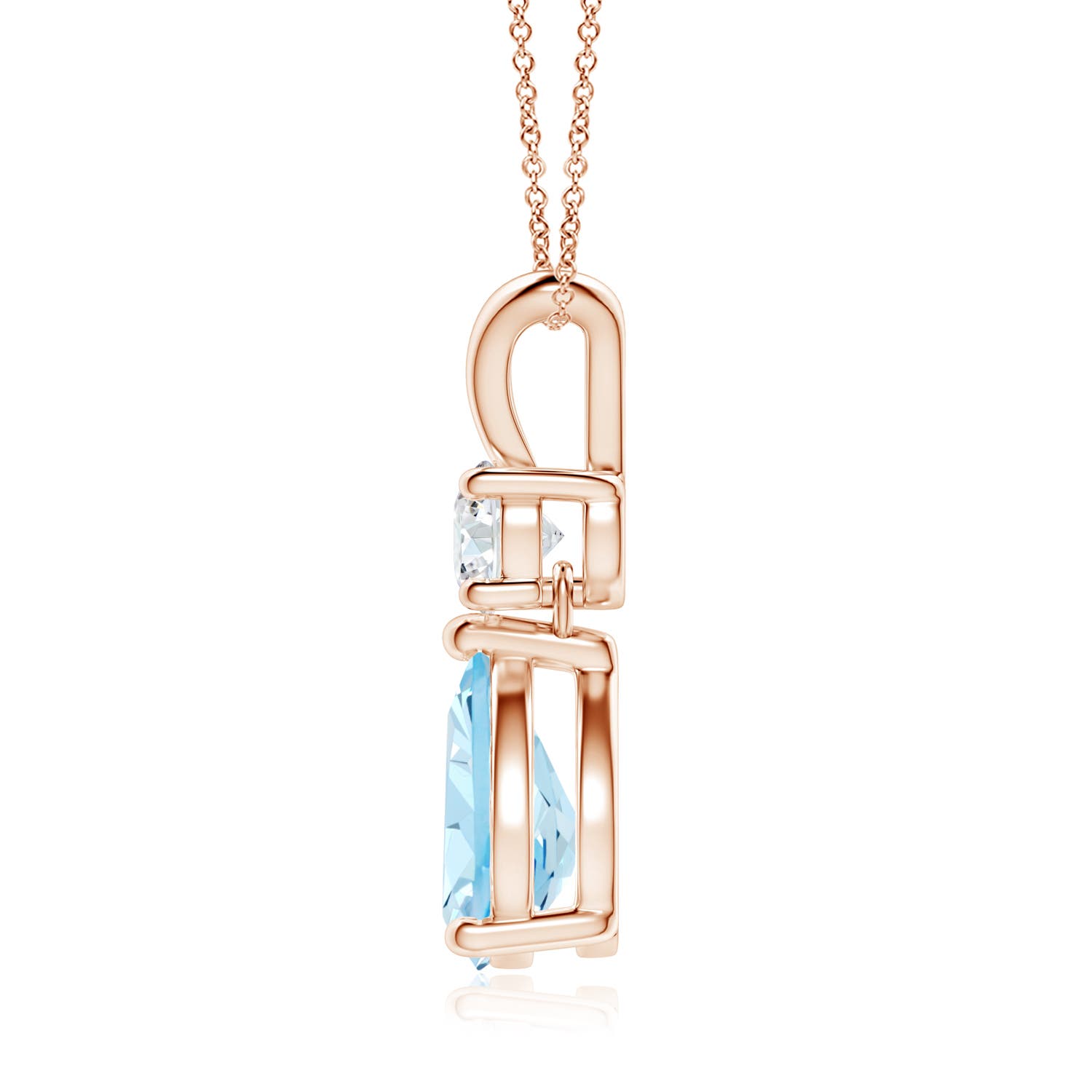 AAA - Aquamarine / 1.48 CT / 14 KT Rose Gold