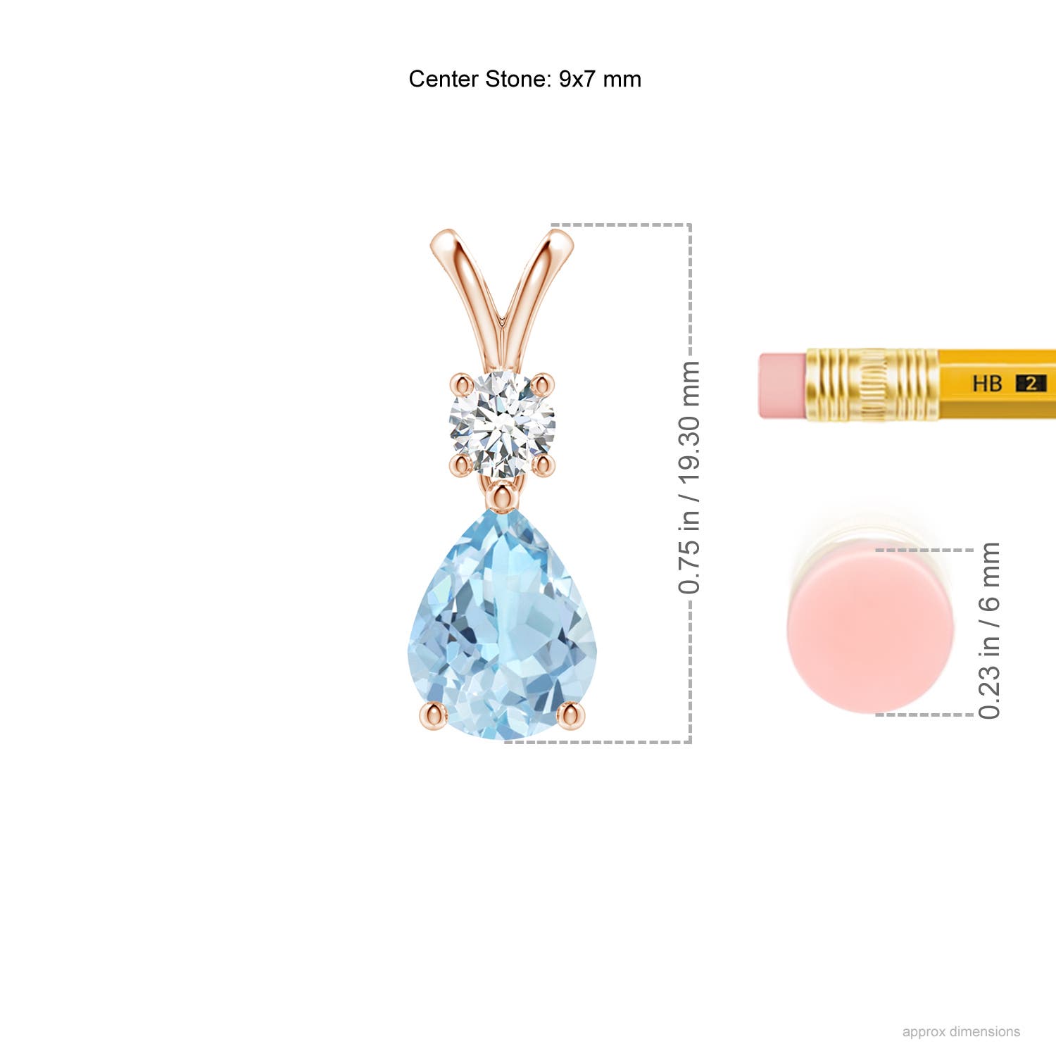 AAA - Aquamarine / 1.48 CT / 14 KT Rose Gold