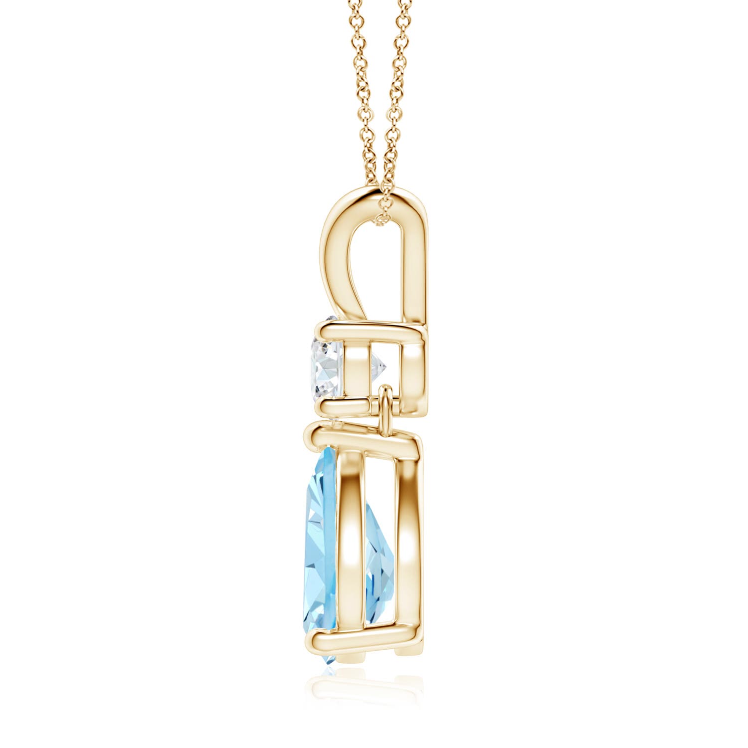 AAAA - Aquamarine / 1.48 CT / 14 KT Yellow Gold