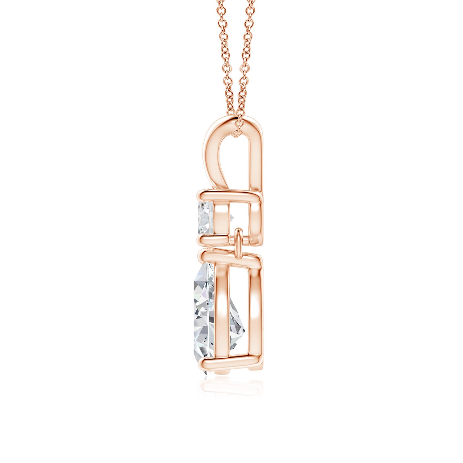 H, SI2 / 0.99 CT / 18 KT Rose Gold