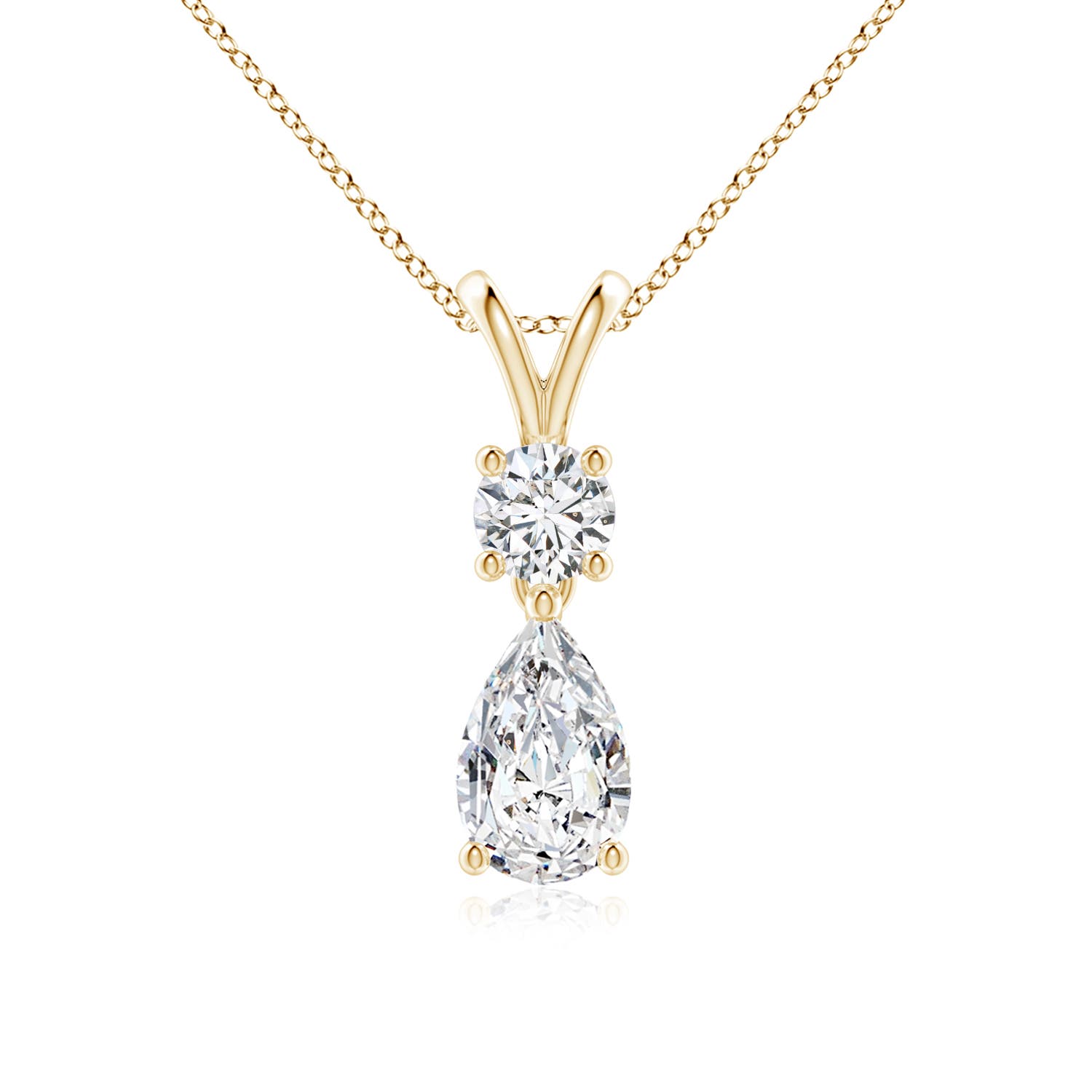 H, SI2 / 0.99 CT / 18 KT Yellow Gold