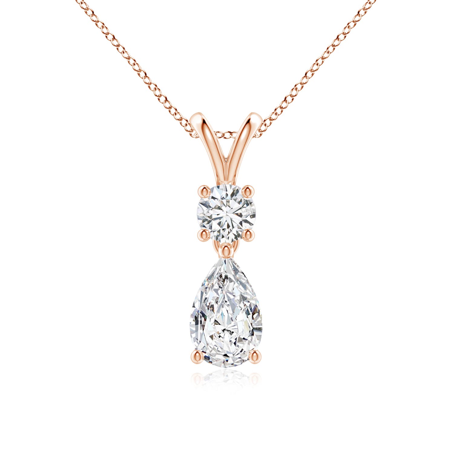 H, SI2 / 0.99 CT / 14 KT Rose Gold