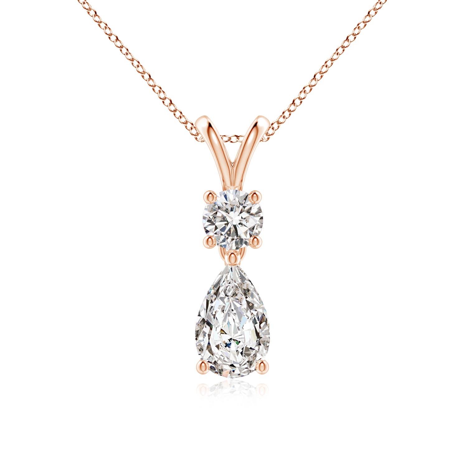 I-J, I1-I2 / 0.99 CT / 18 KT Rose Gold