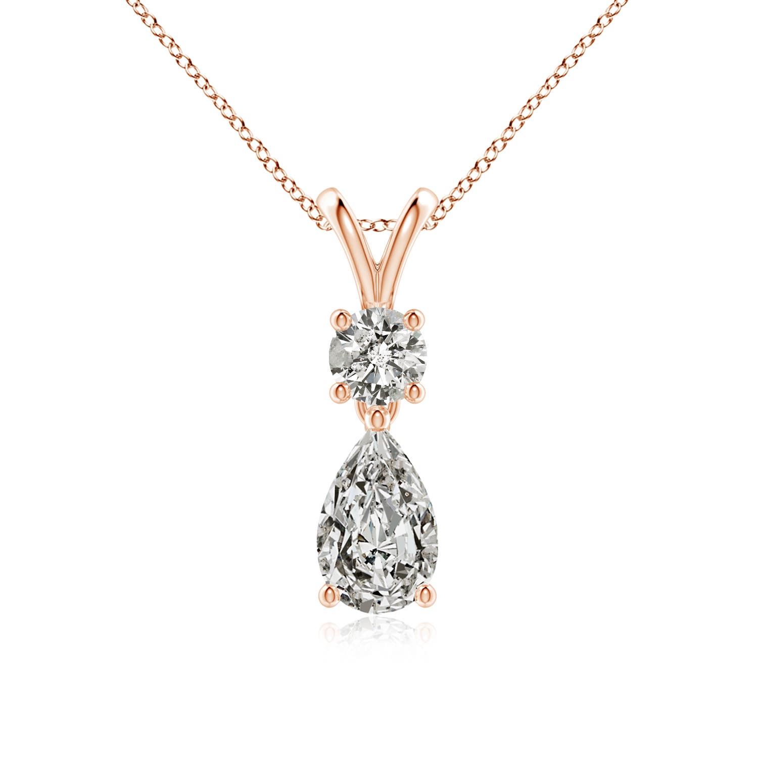 K, I3 / 0.99 CT / 18 KT Rose Gold