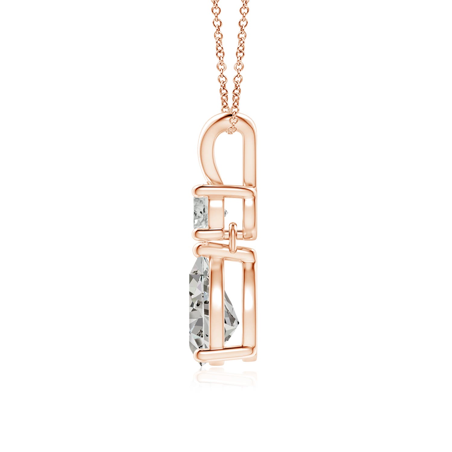 K, I3 / 0.99 CT / 18 KT Rose Gold