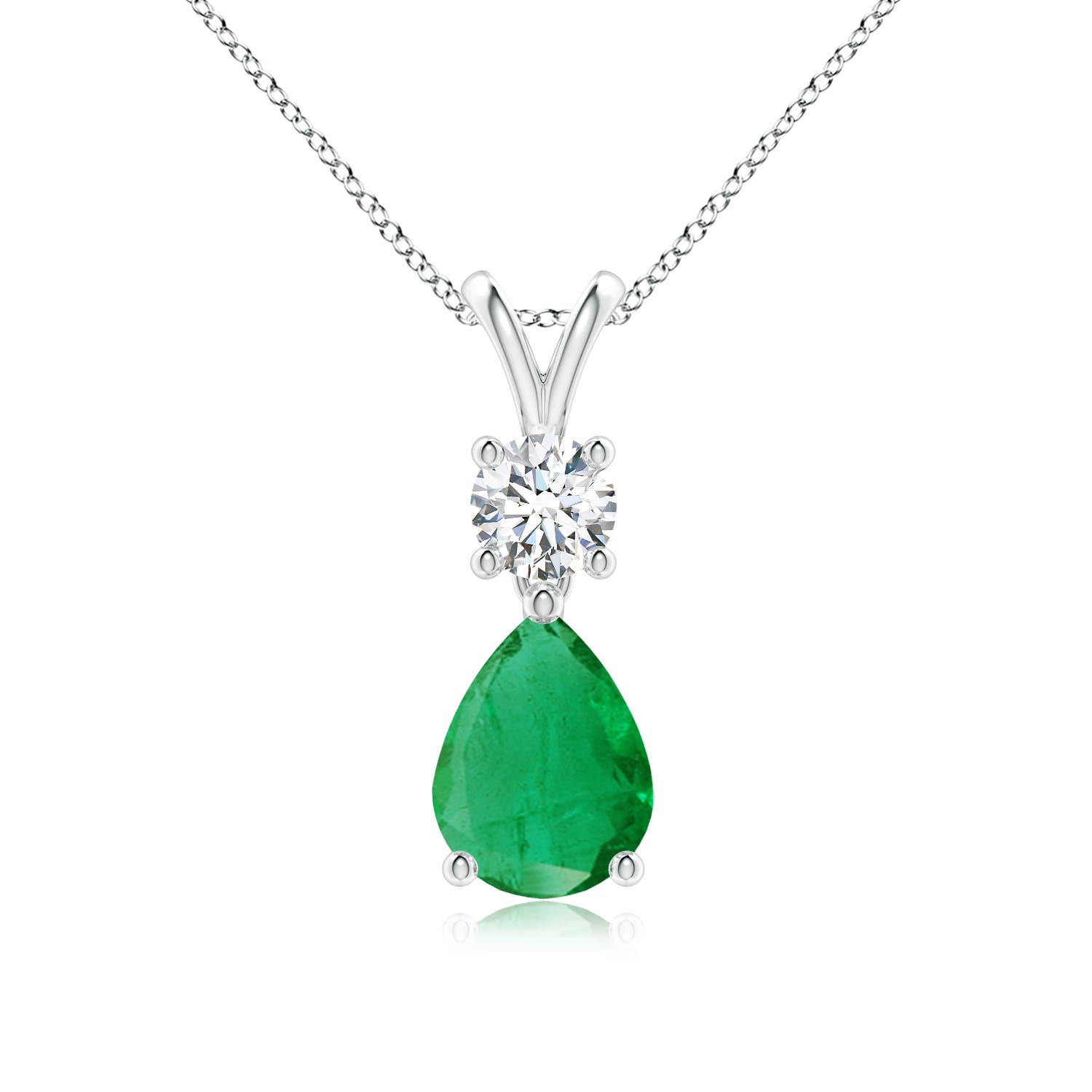 AA - Emerald / 1.18 CT / 14 KT White Gold