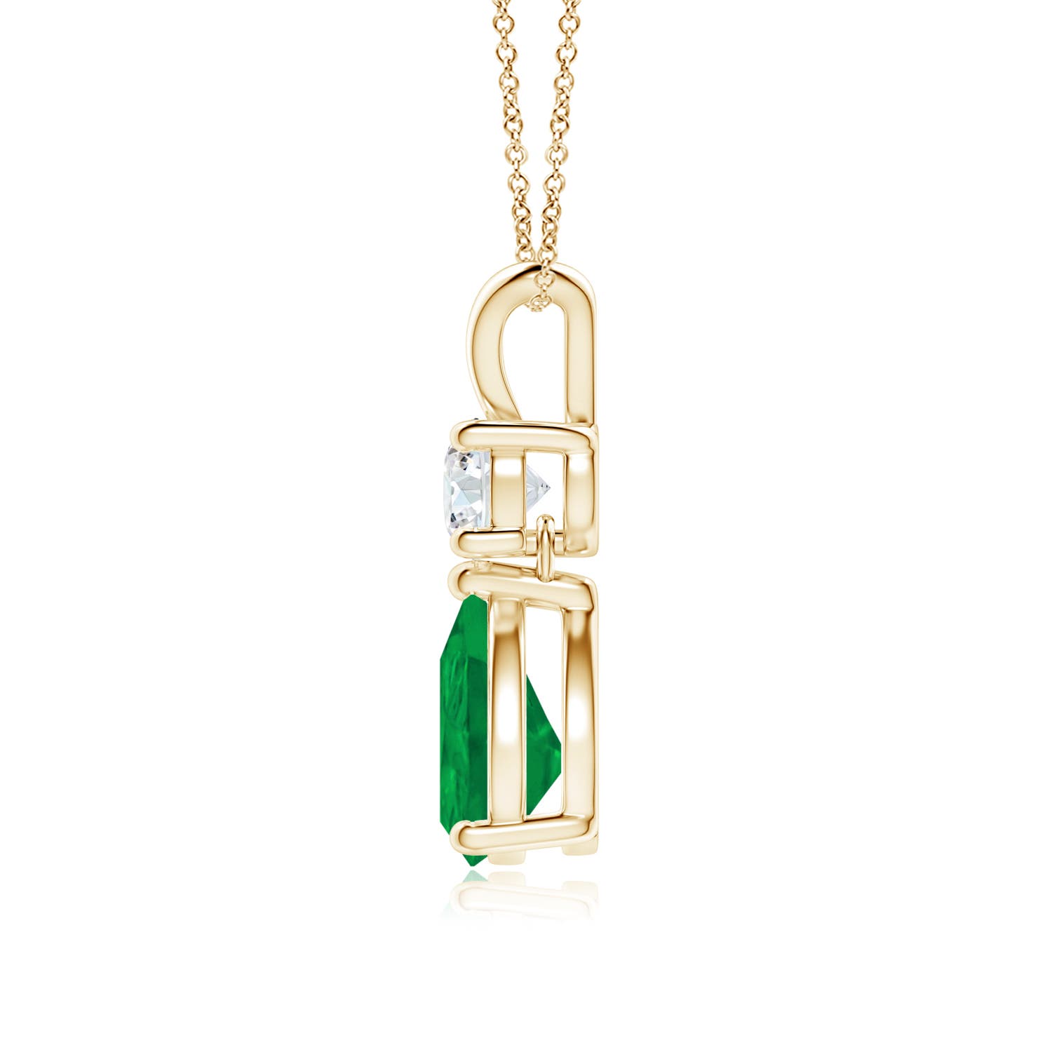 AA - Emerald / 1.18 CT / 14 KT Yellow Gold