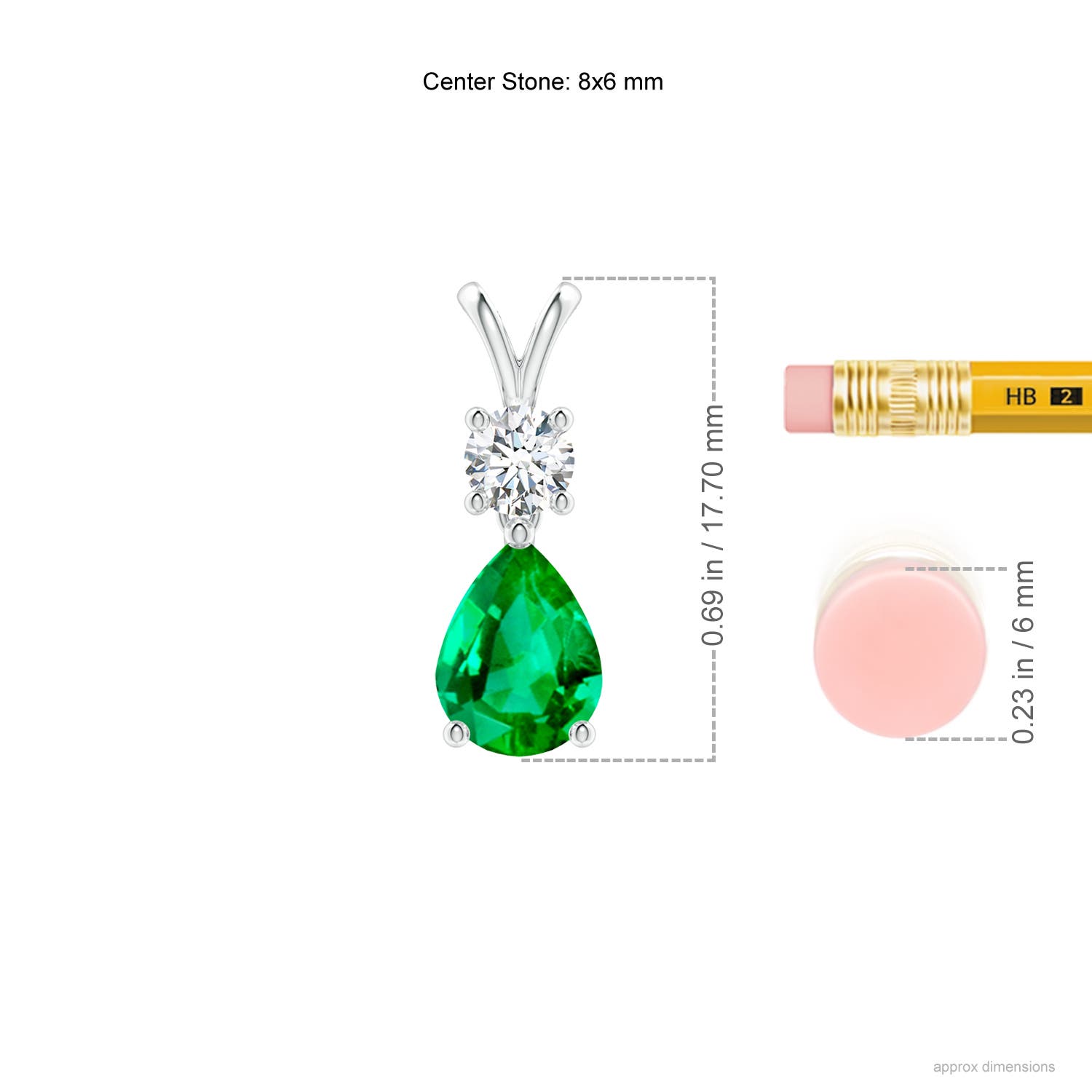 AAA - Emerald / 1.18 CT / 14 KT White Gold