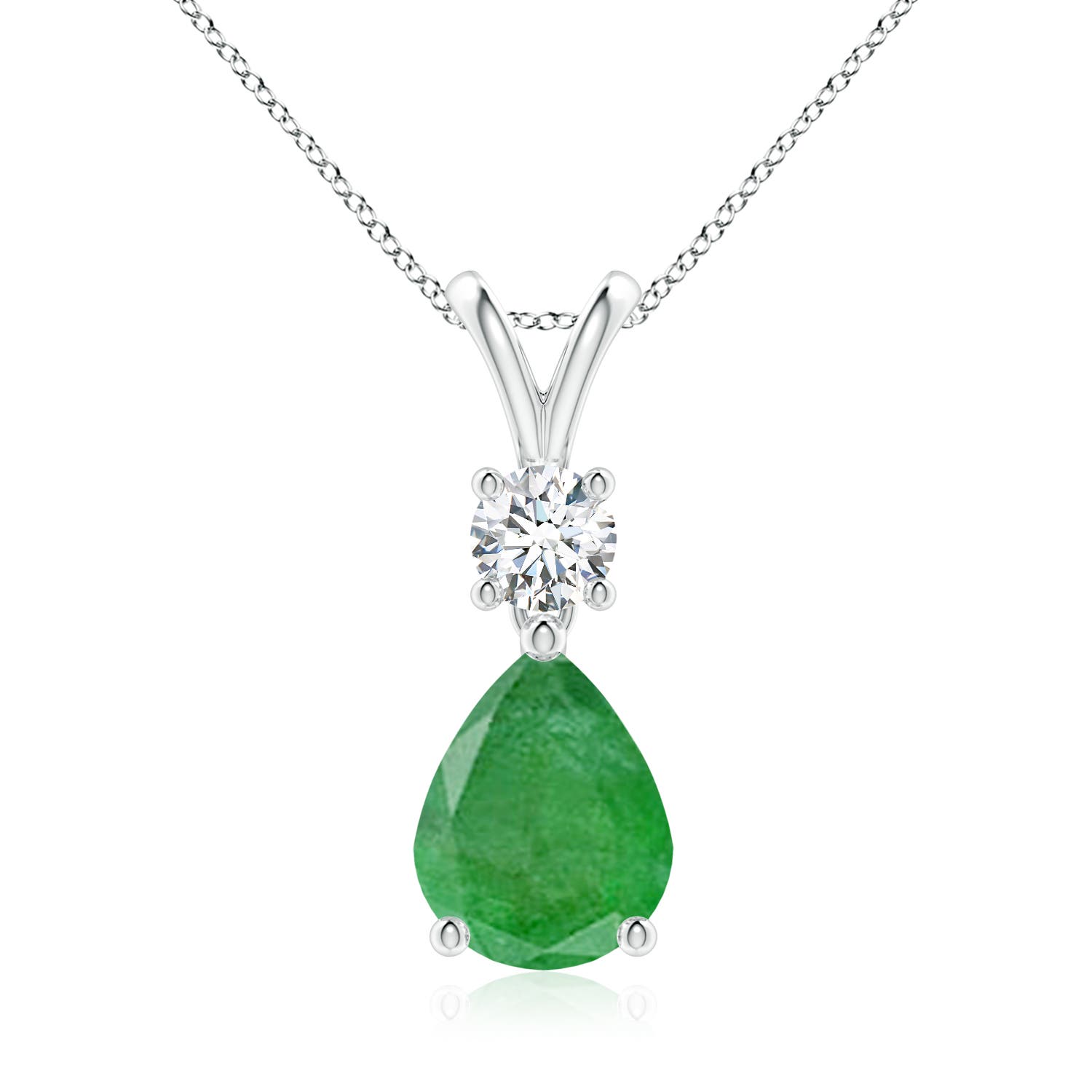 A - Emerald / 1.73 CT / 14 KT White Gold