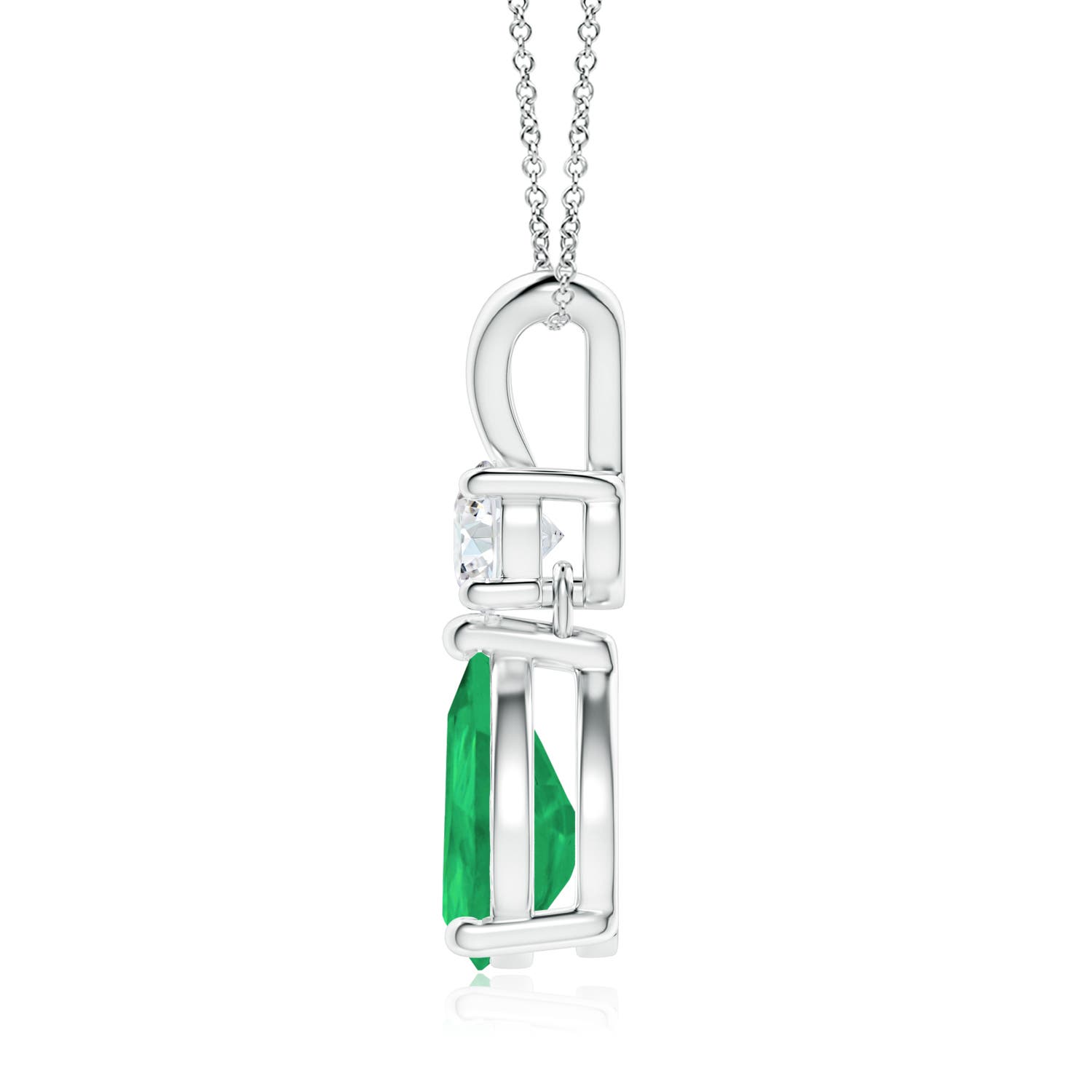 A - Emerald / 1.73 CT / 14 KT White Gold