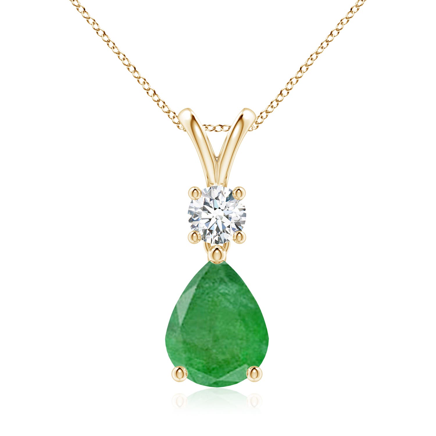 A - Emerald / 1.73 CT / 14 KT Yellow Gold