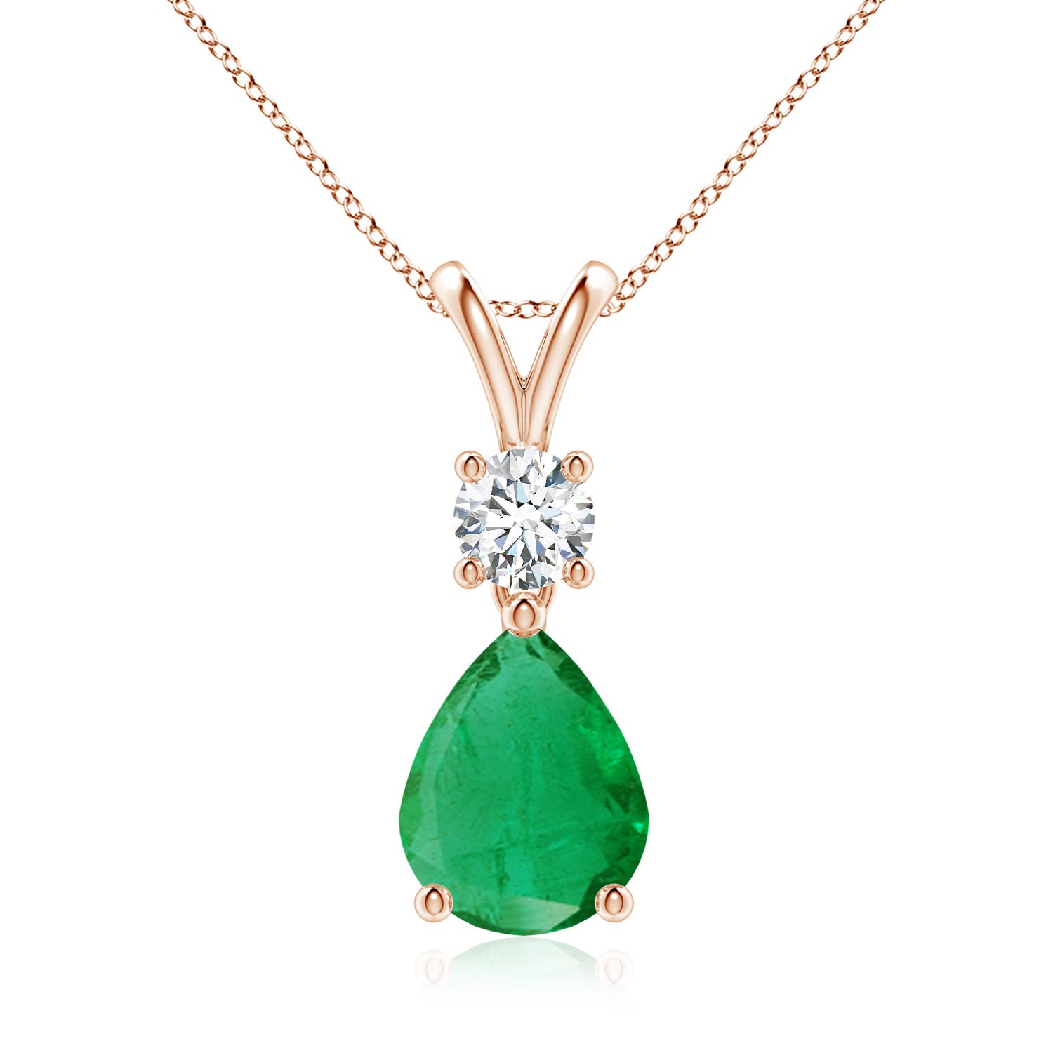 AA - Emerald / 1.73 CT / 14 KT Rose Gold