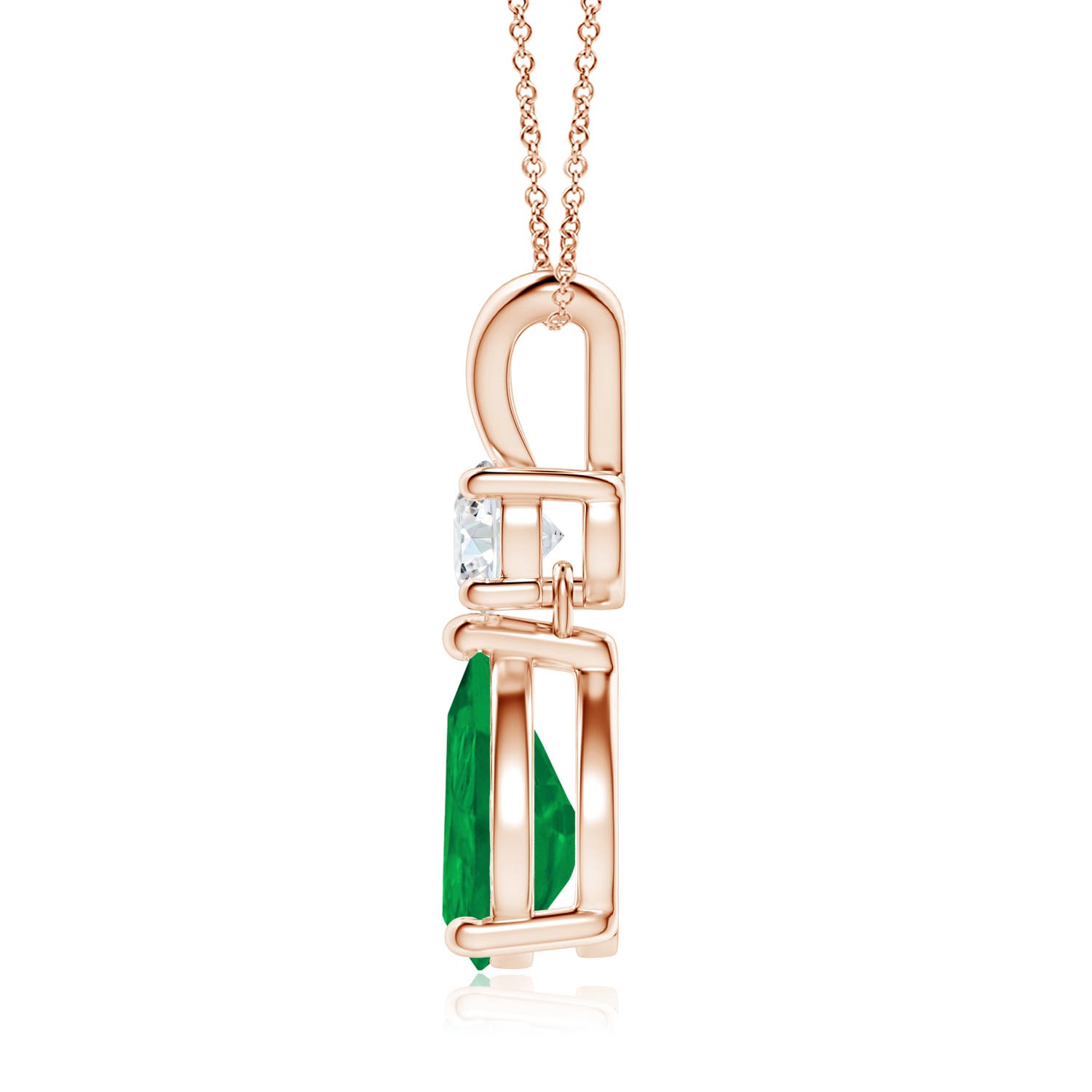 AA - Emerald / 1.73 CT / 14 KT Rose Gold