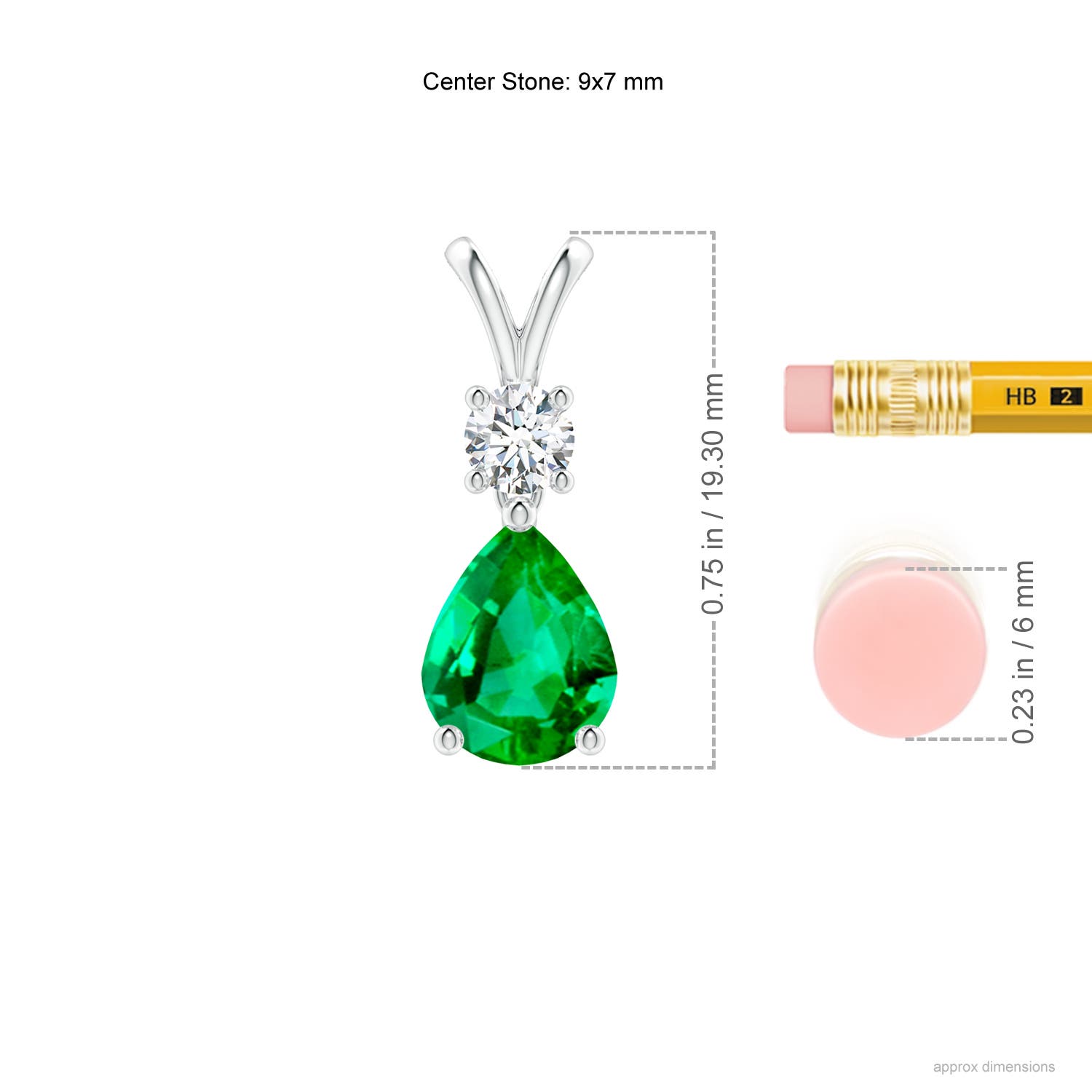 AAA - Emerald / 1.73 CT / 14 KT White Gold