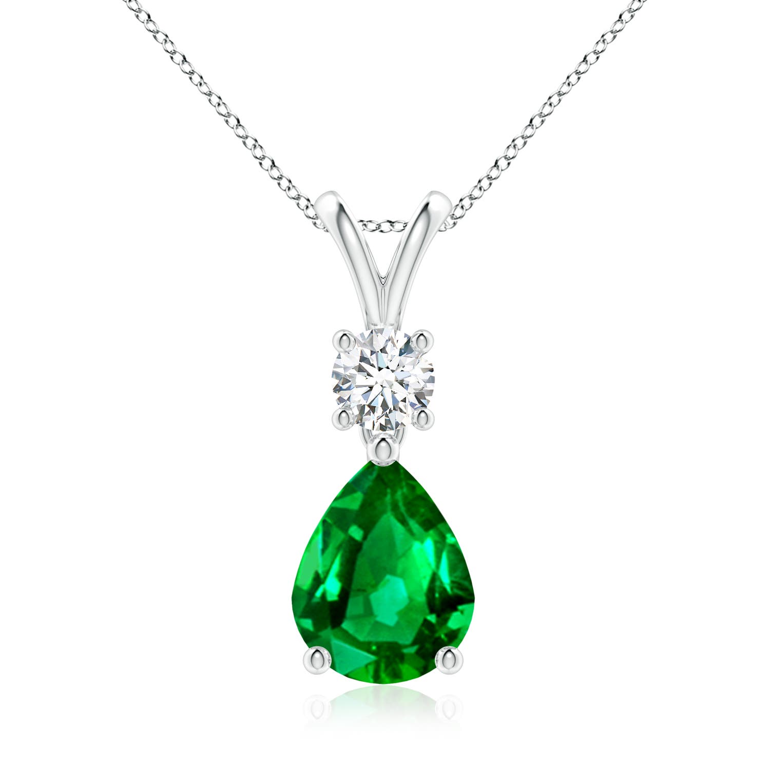 AAAA - Emerald / 1.73 CT / 14 KT White Gold