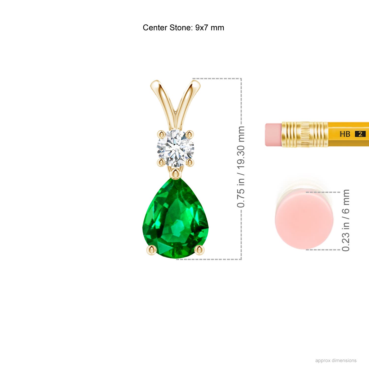 AAAA - Emerald / 1.73 CT / 14 KT Yellow Gold