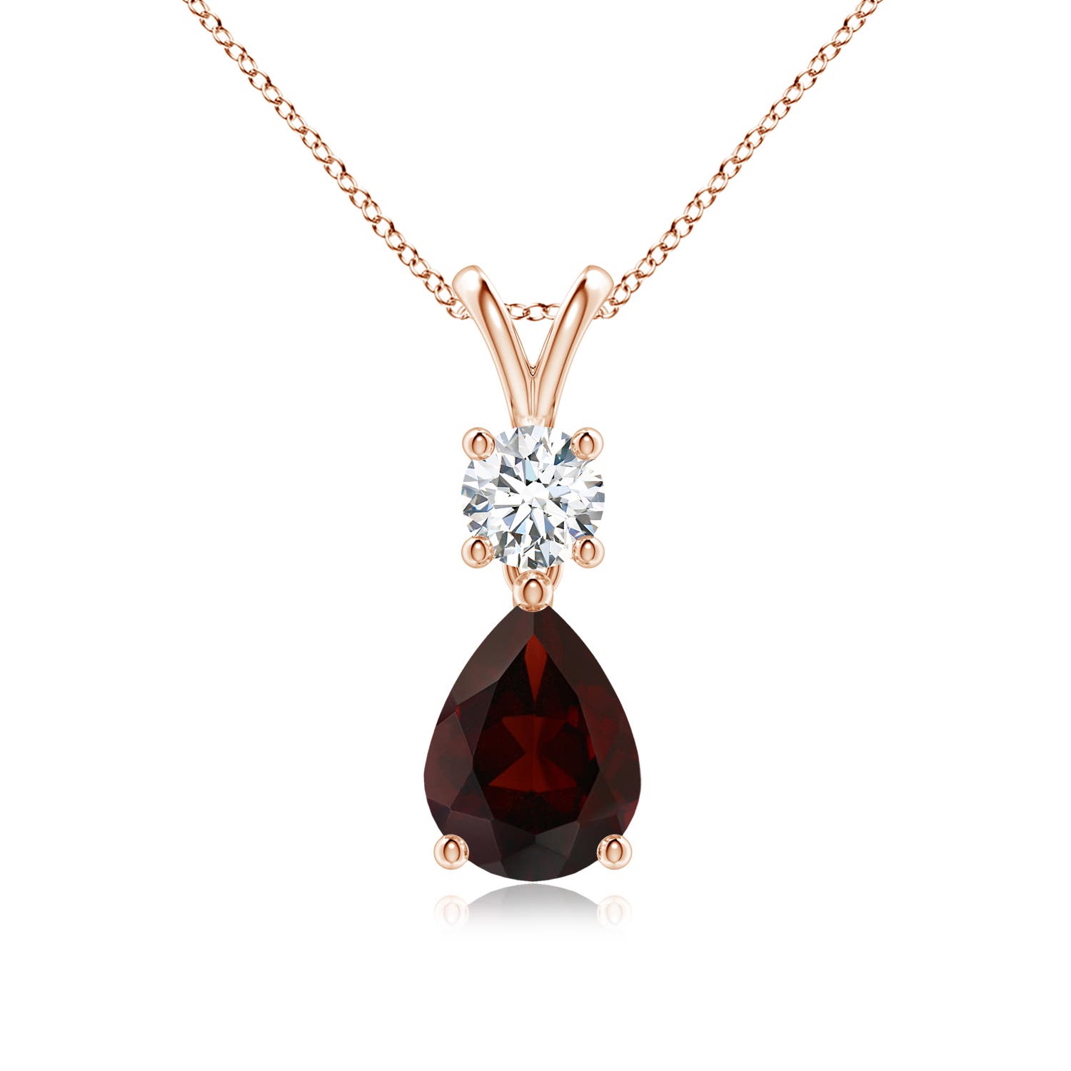 A - Garnet / 1.53 CT / 14 KT Rose Gold