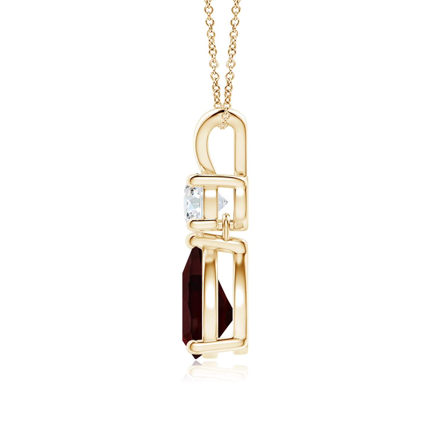 A - Garnet / 1.53 CT / 14 KT Yellow Gold