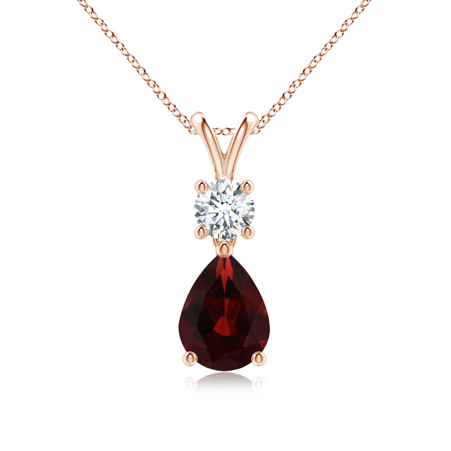 AA - Garnet / 1.53 CT / 14 KT Rose Gold