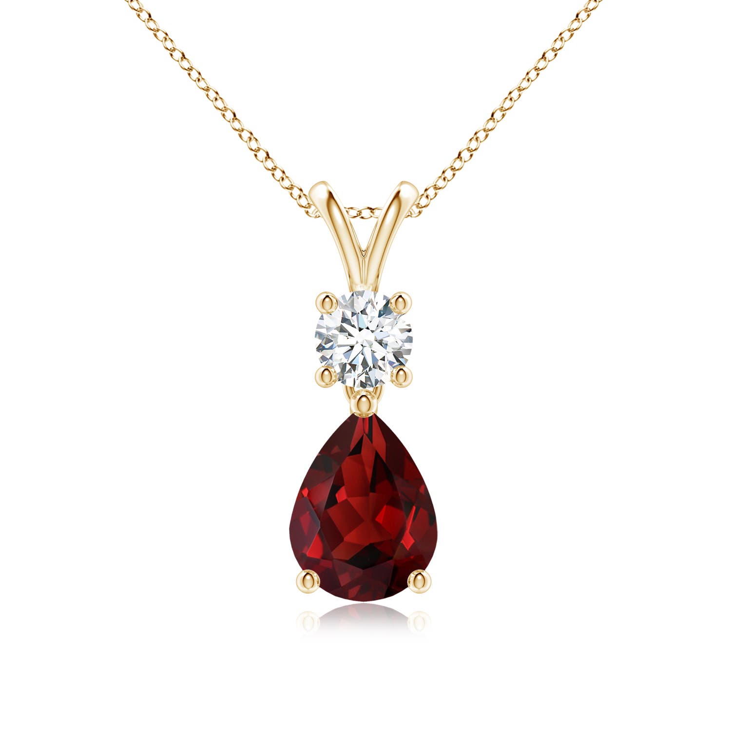 AAAA - Garnet / 1.53 CT / 14 KT Yellow Gold