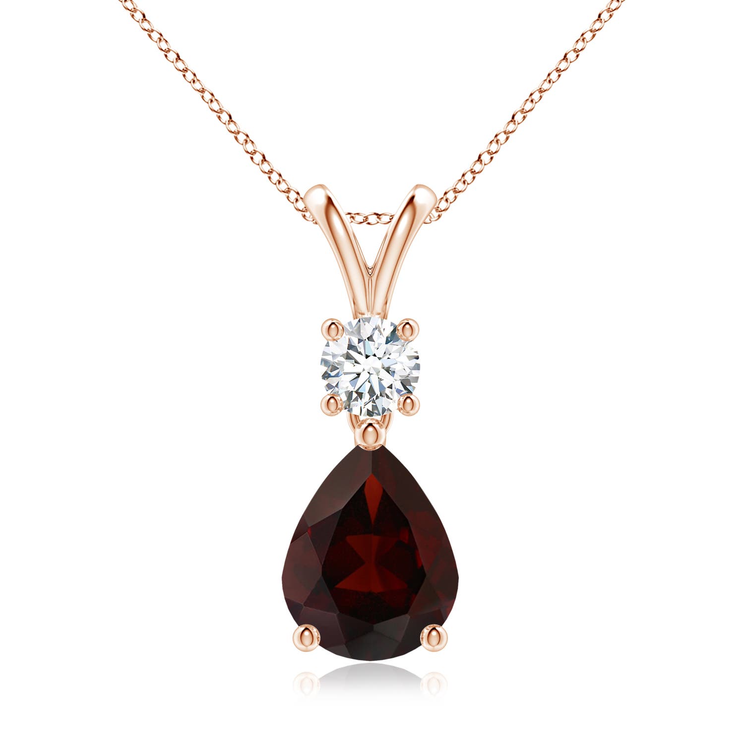 A - Garnet / 2.03 CT / 14 KT Rose Gold