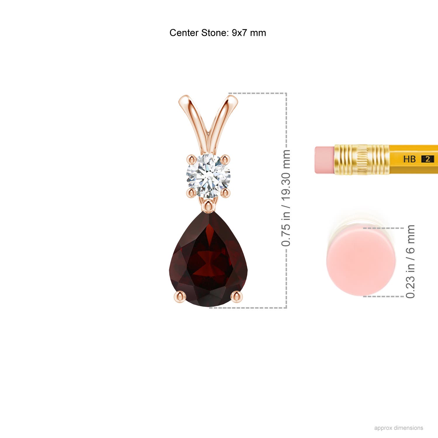 A - Garnet / 2.03 CT / 14 KT Rose Gold