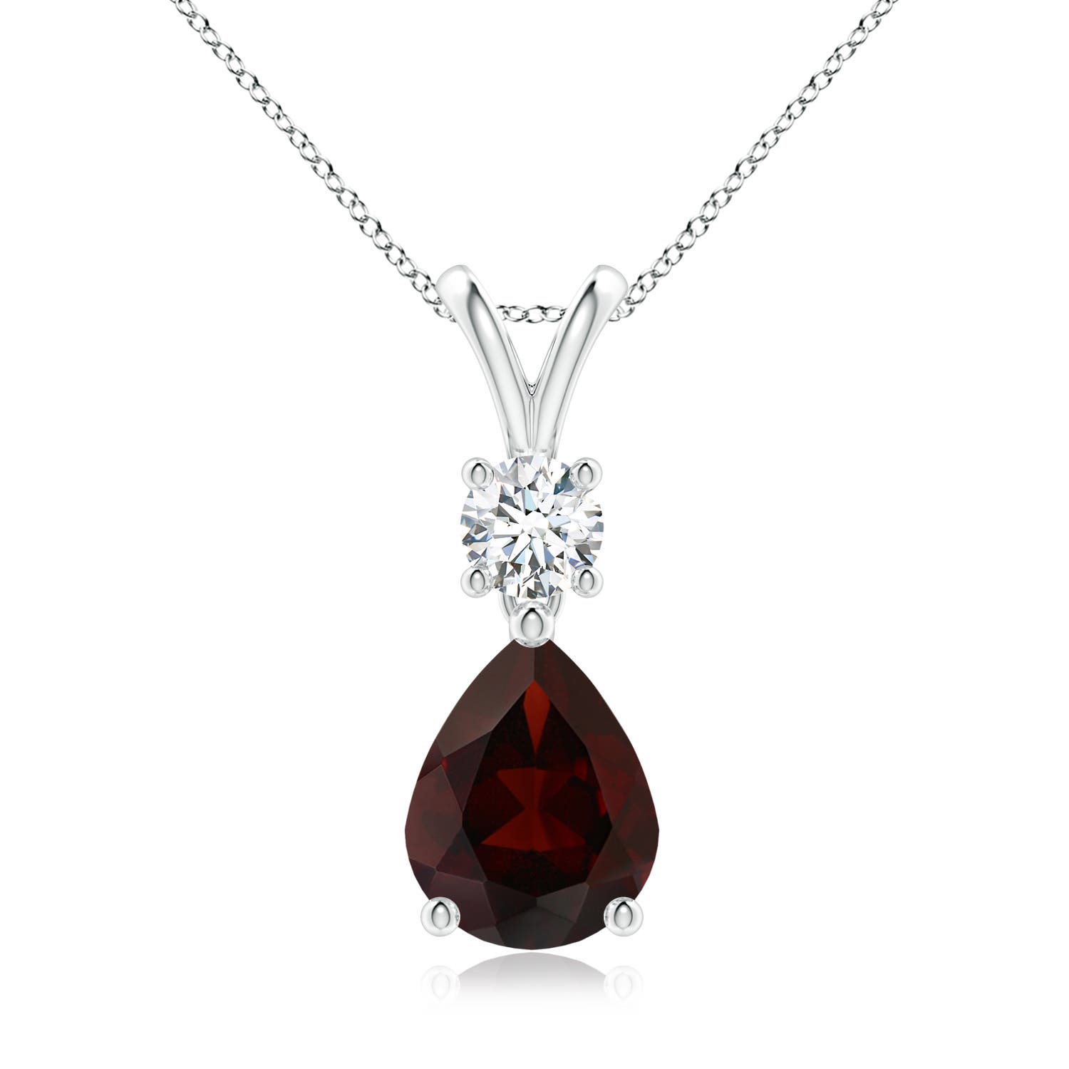 A - Garnet / 2.03 CT / 14 KT White Gold