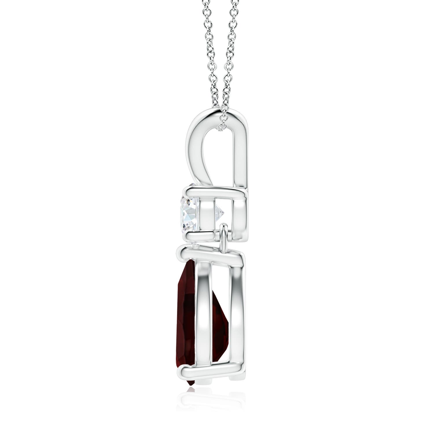 A - Garnet / 2.03 CT / 14 KT White Gold