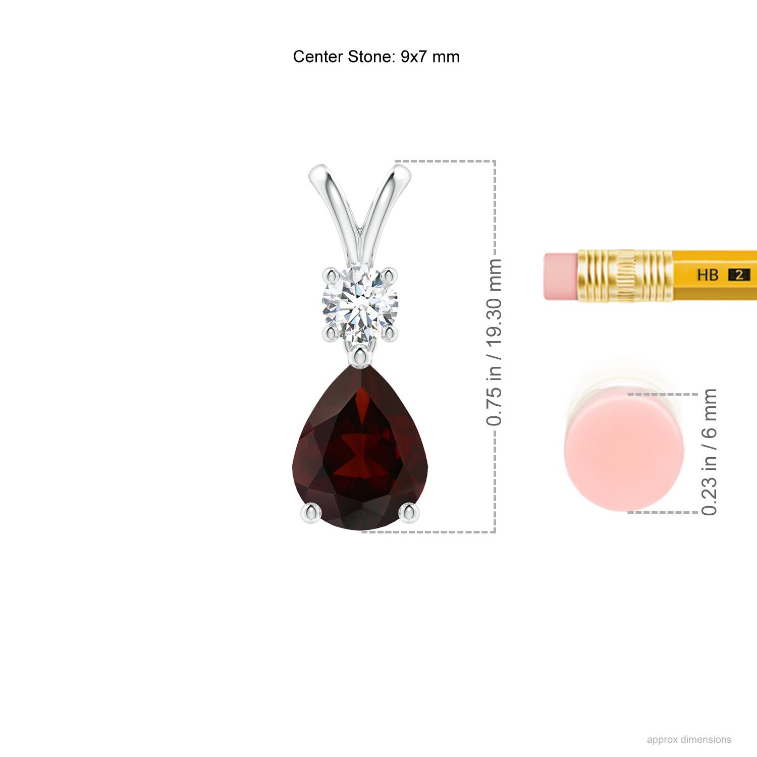 A - Garnet / 2.03 CT / 14 KT White Gold