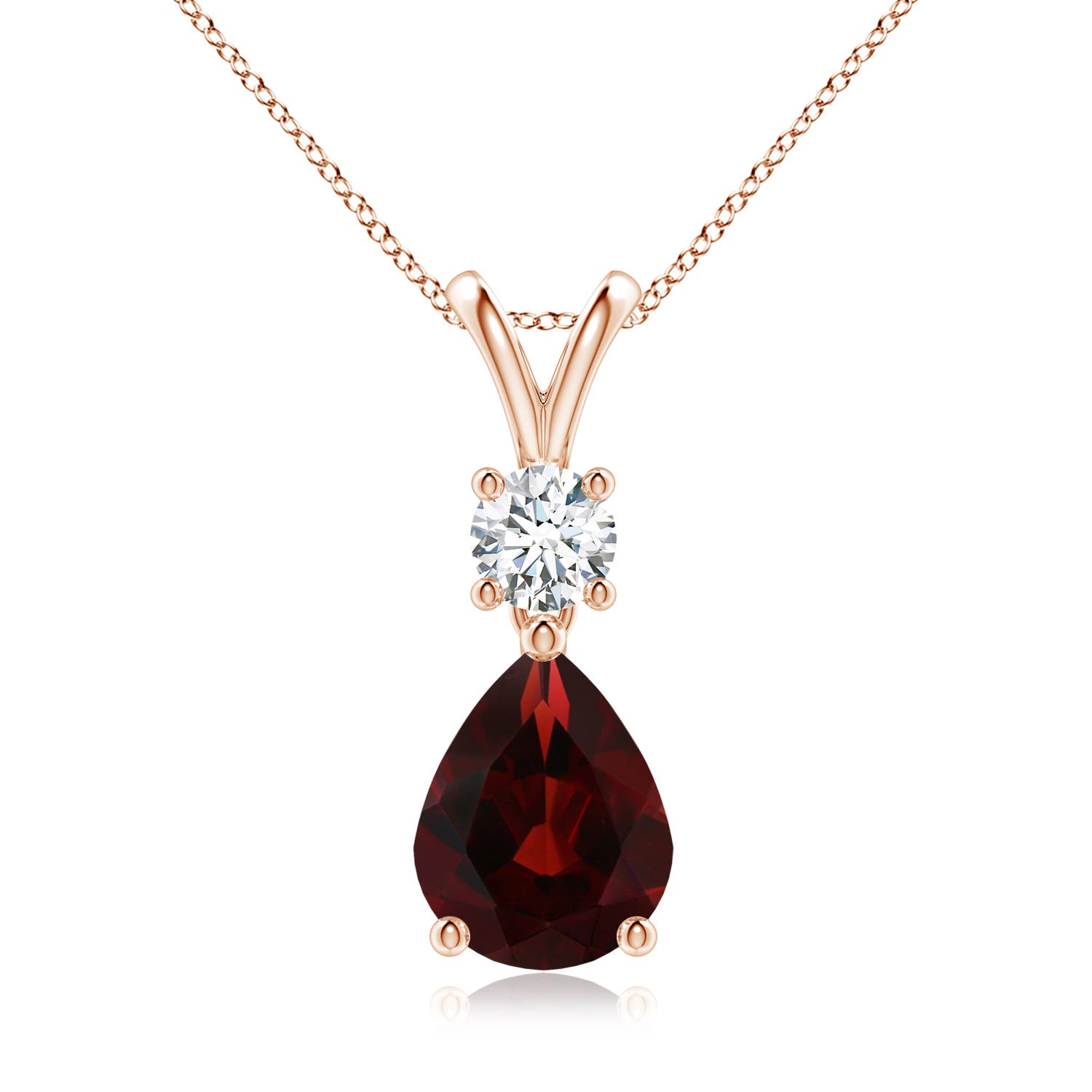 AA - Garnet / 2.03 CT / 14 KT Rose Gold