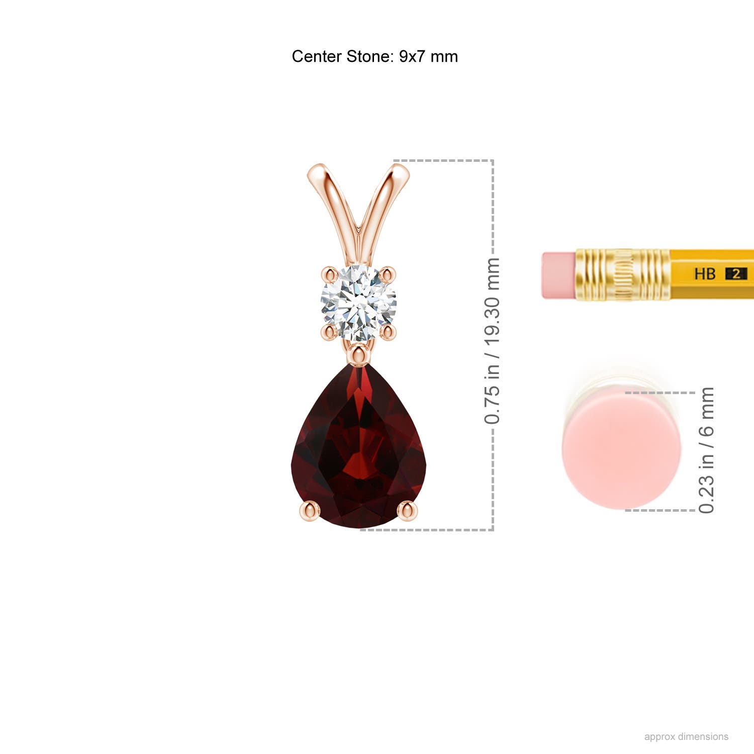 AA - Garnet / 2.03 CT / 14 KT Rose Gold