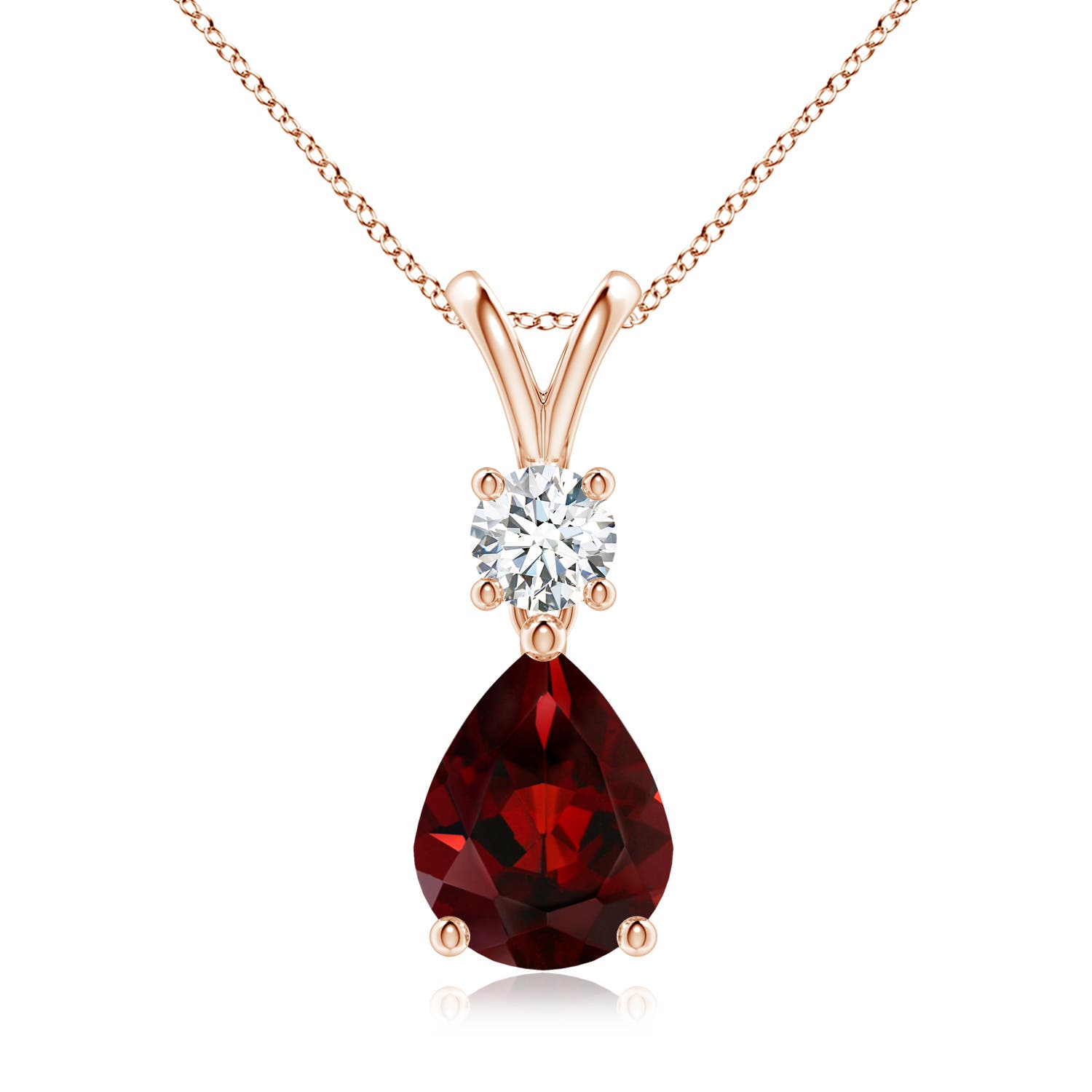 AAA - Garnet / 2.03 CT / 14 KT Rose Gold