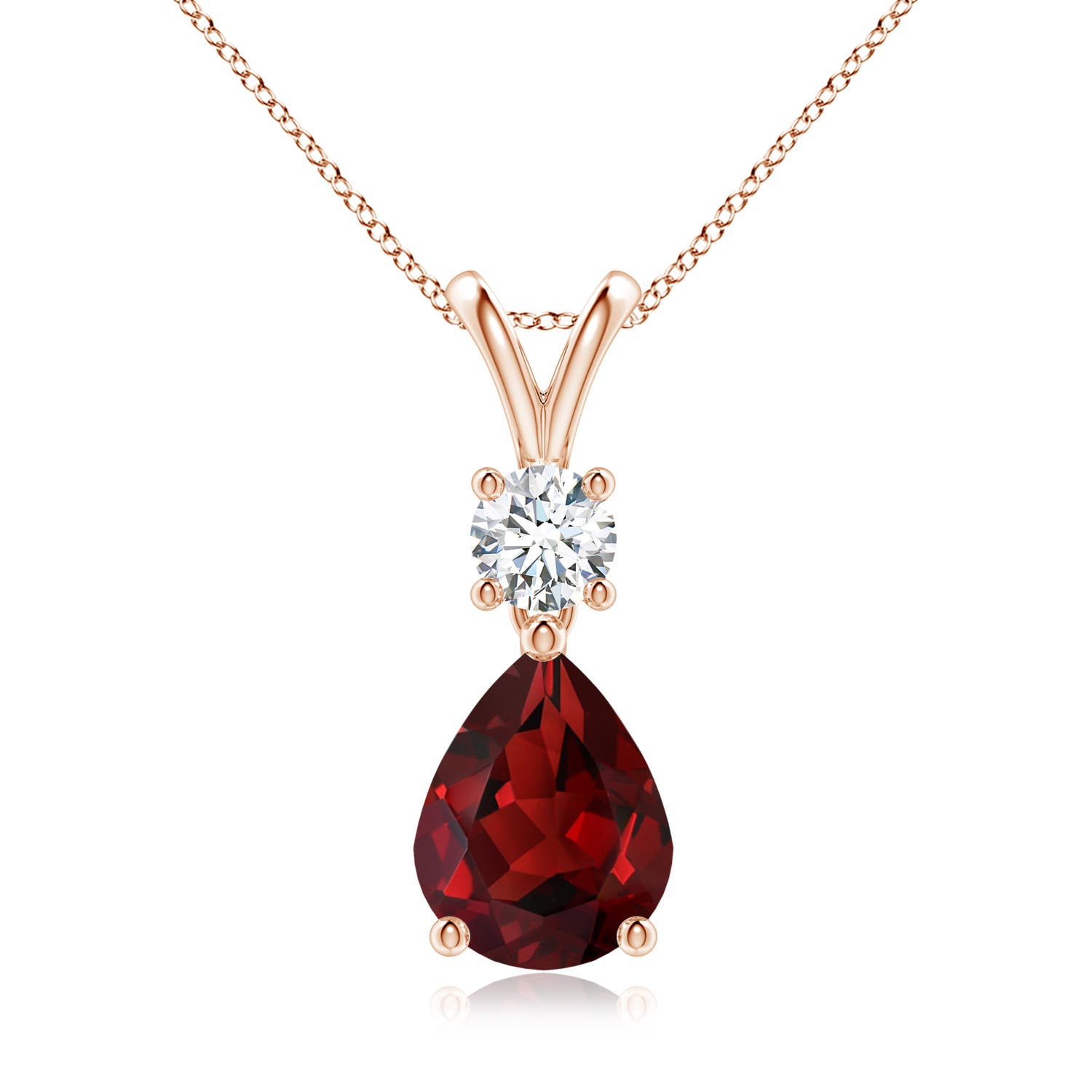 AAAA - Garnet / 2.03 CT / 14 KT Rose Gold