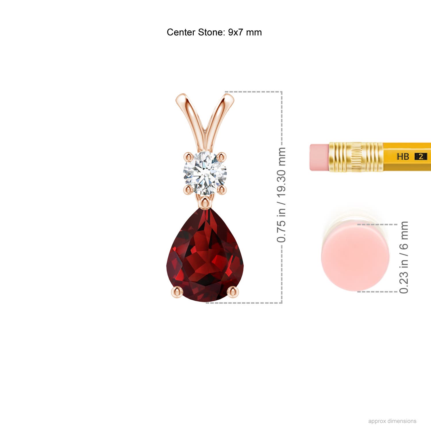 AAAA - Garnet / 2.03 CT / 14 KT Rose Gold