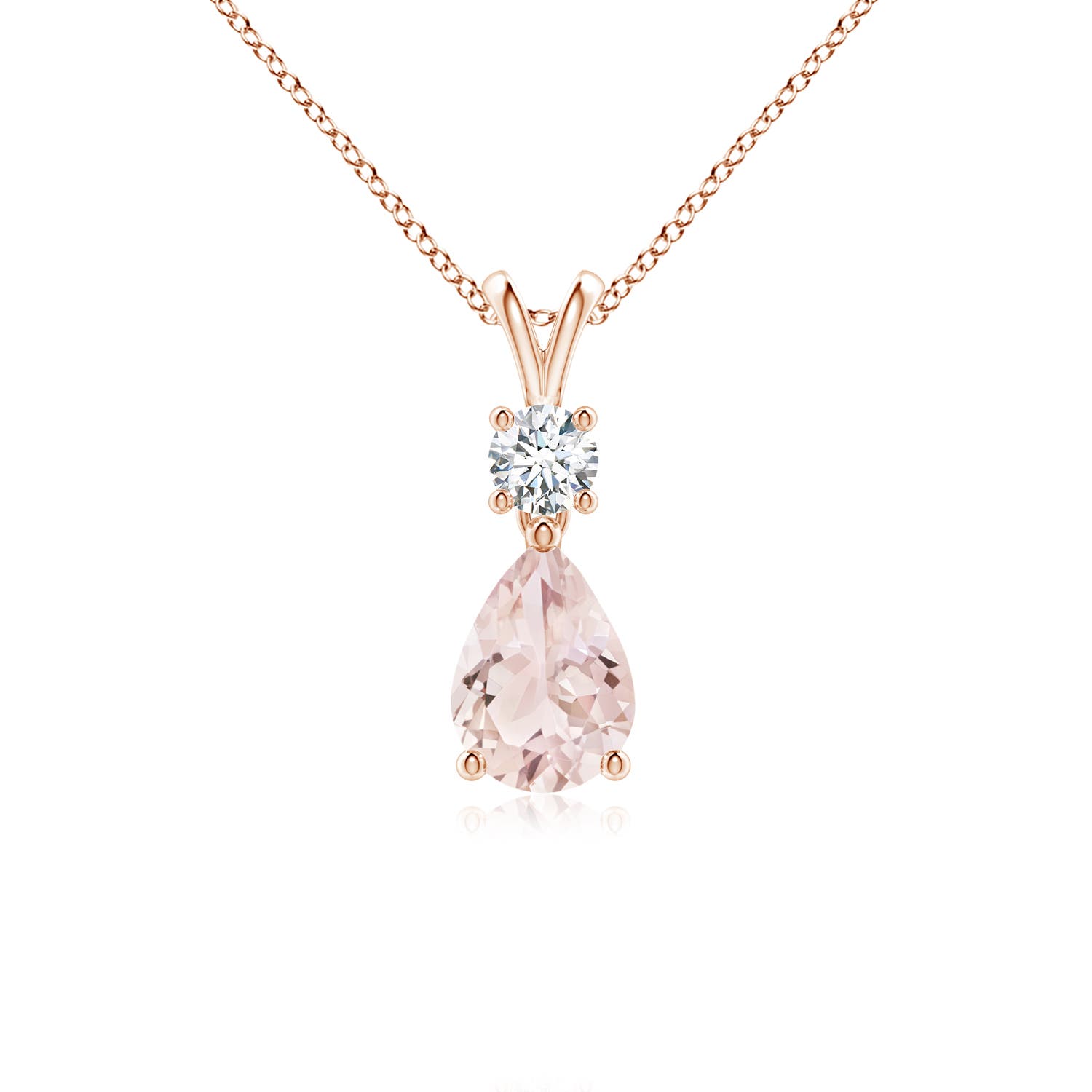 A - Morganite / 0.71 CT / 14 KT Rose Gold