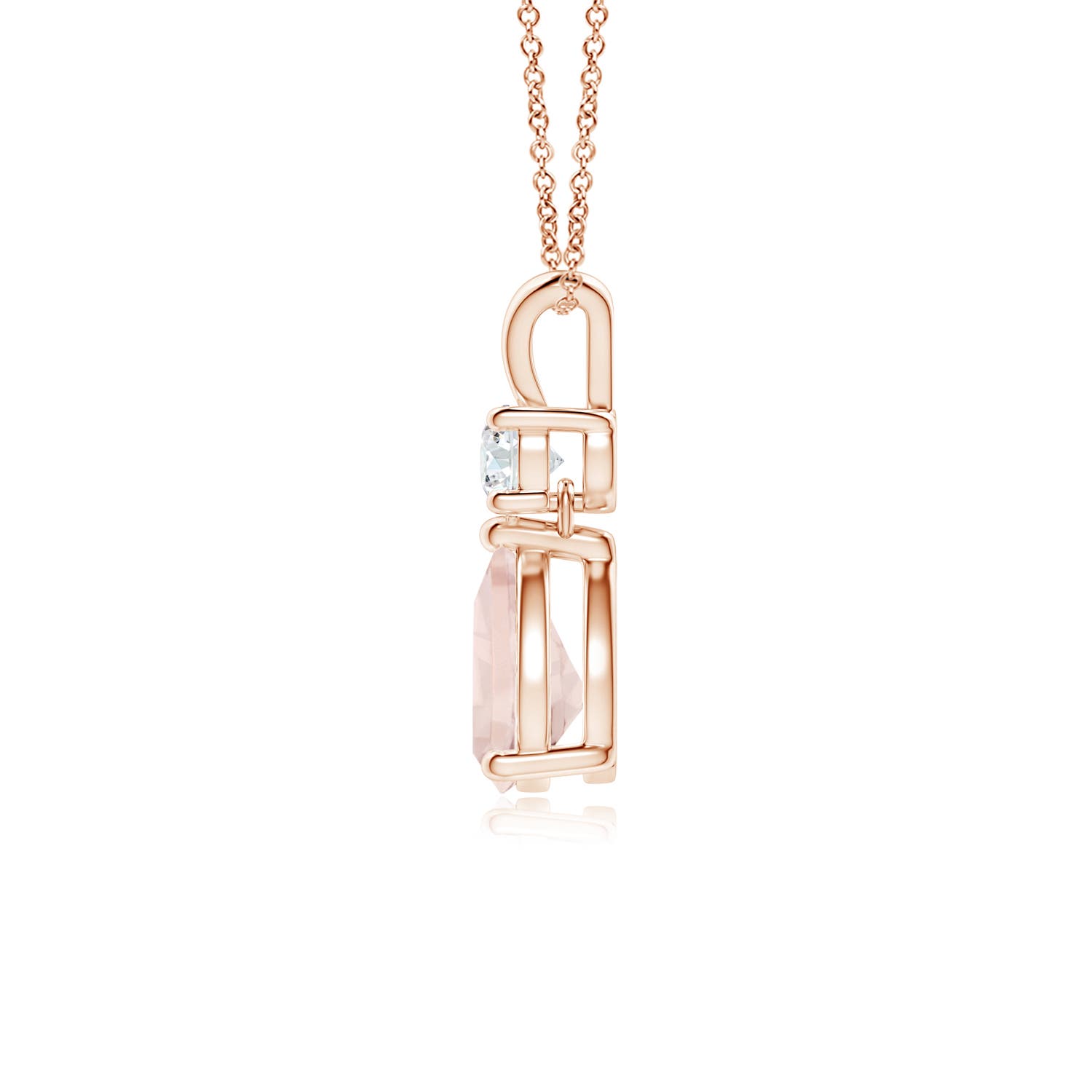 A - Morganite / 0.71 CT / 14 KT Rose Gold