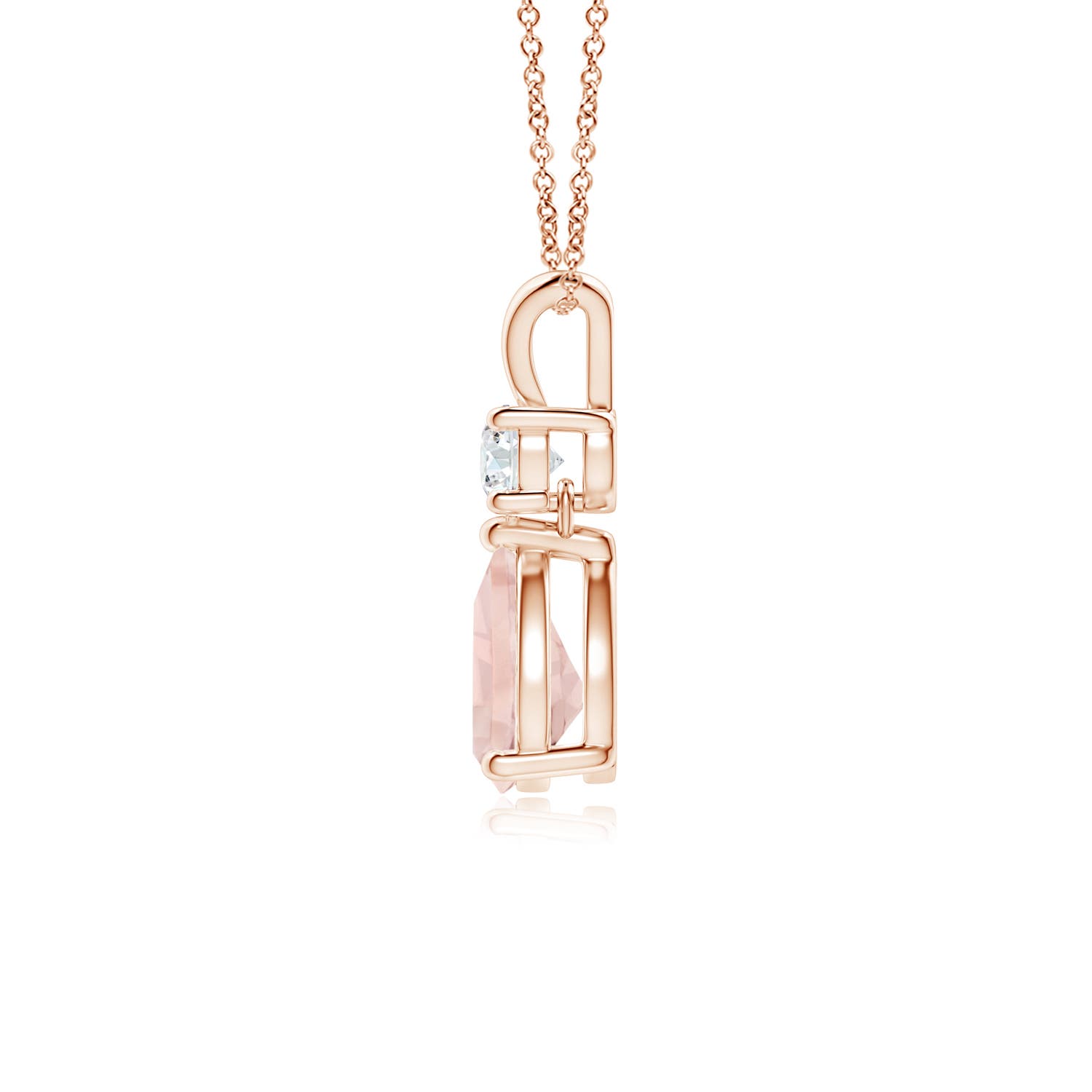 AA - Morganite / 0.71 CT / 14 KT Rose Gold