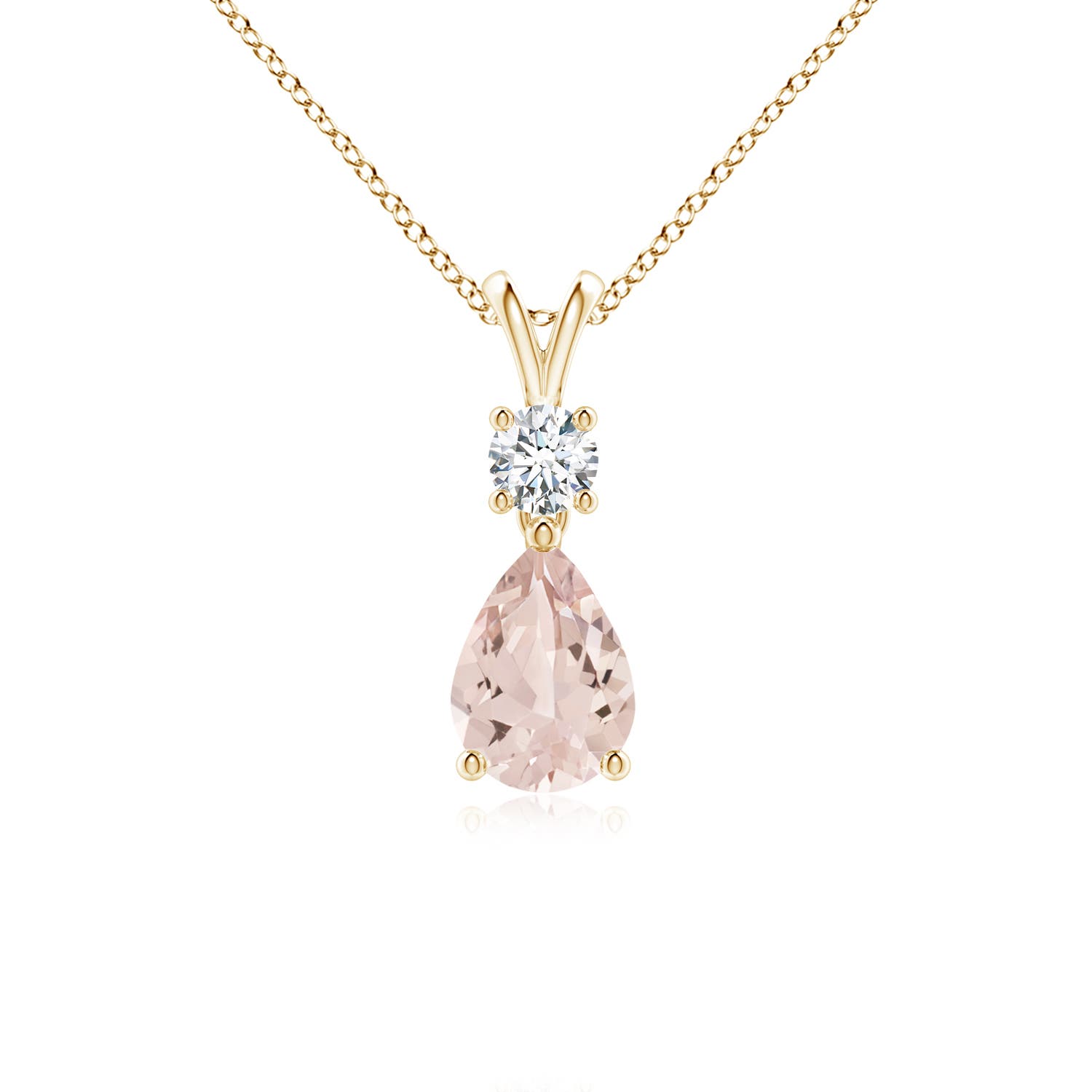 AA - Morganite / 0.71 CT / 14 KT Yellow Gold