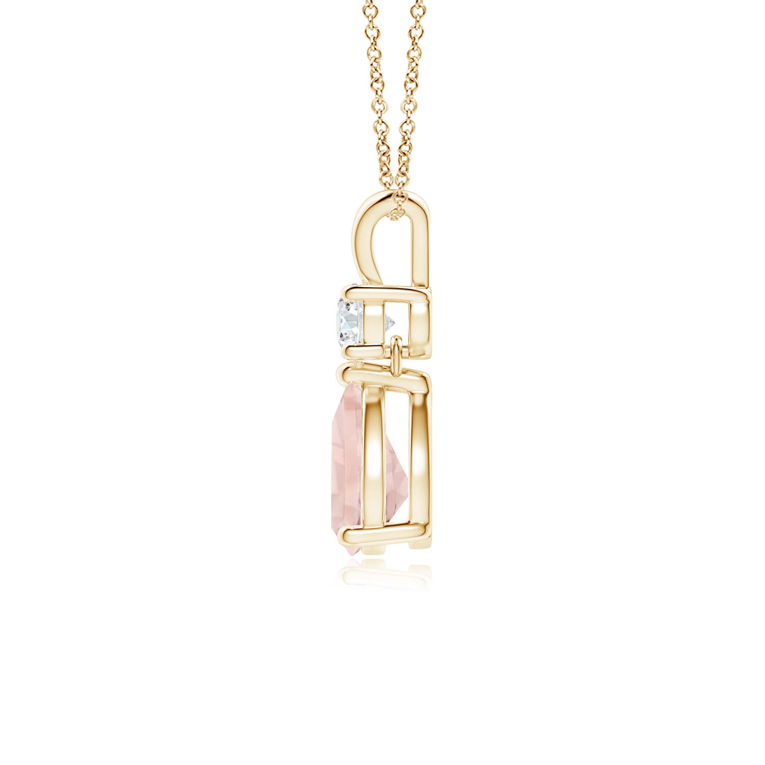 AA - Morganite / 0.71 CT / 14 KT Yellow Gold